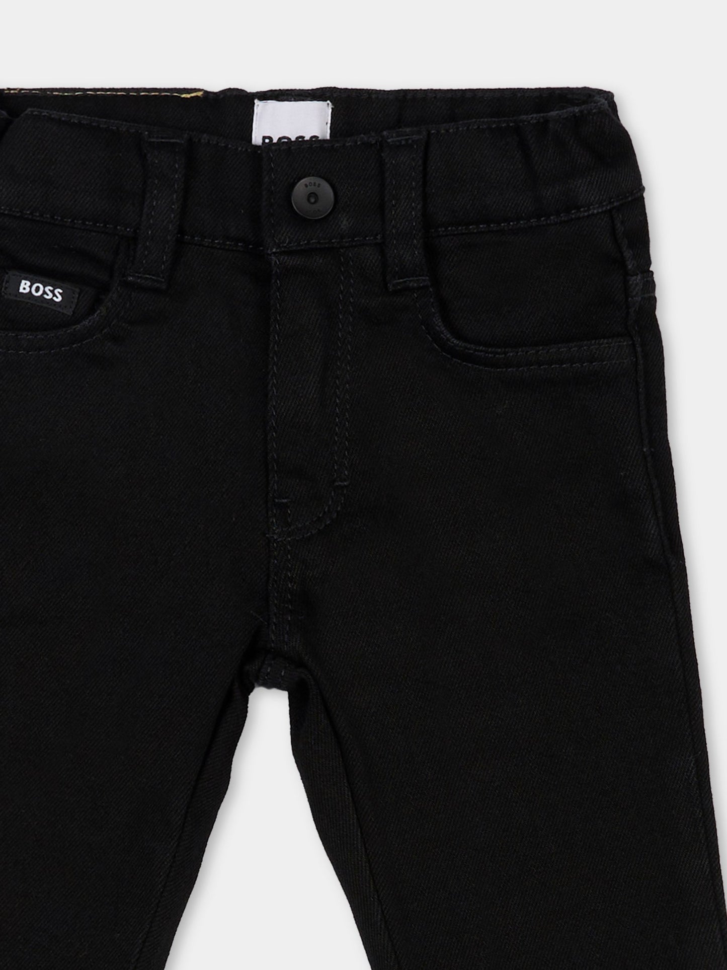 Jeans neri per neonato,Boss,J52440 09B