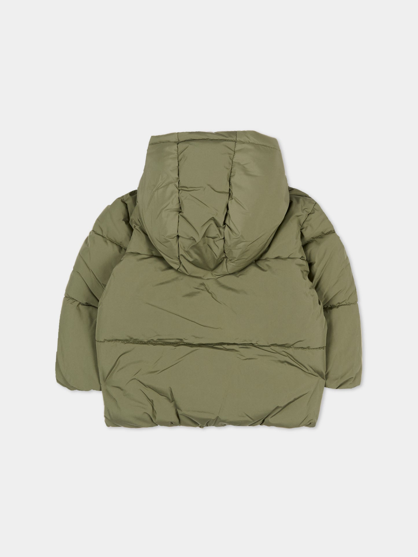 Piumino verde per neonato con logo,Boss,J52476 724