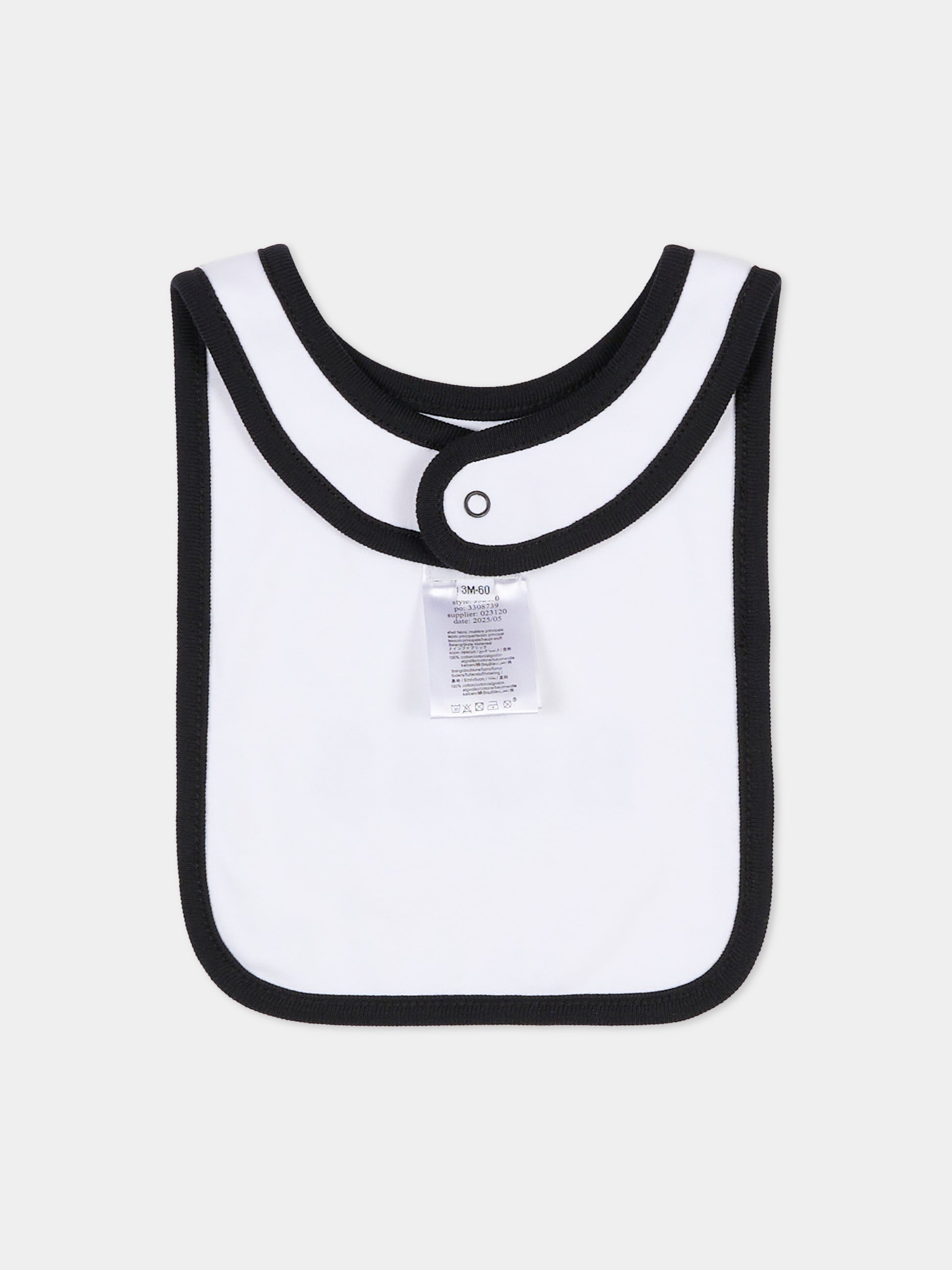 Set body bianco per neonato con logo,Boss,J52490 10P