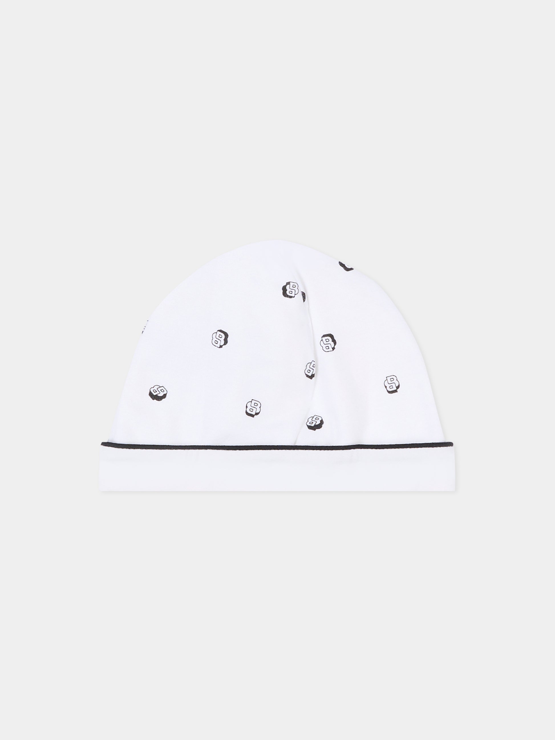 Set body bianco per neonato con logo,Boss,J52490 10P