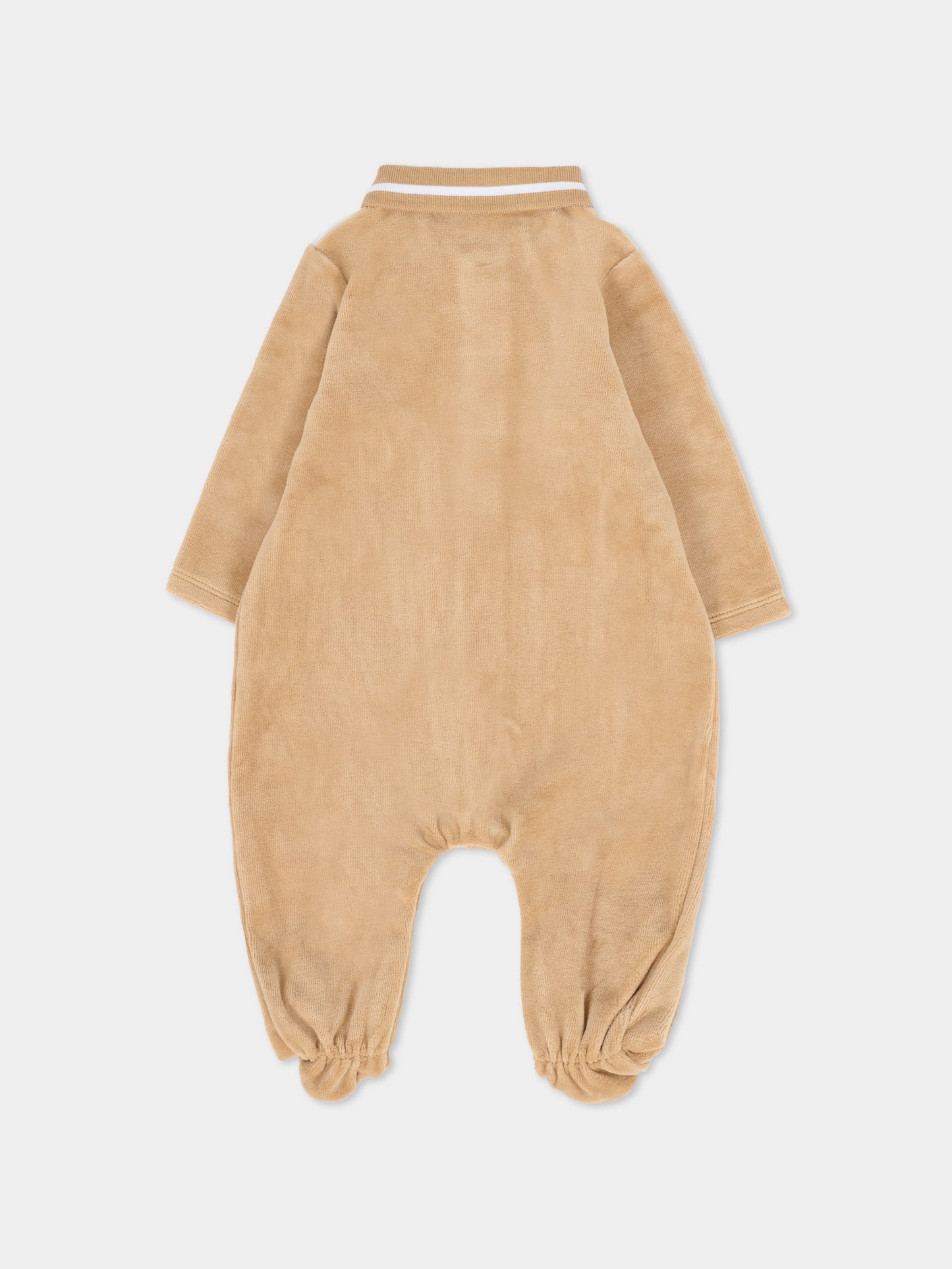 Tutina beige per neonato con logo,Boss,J52522 269