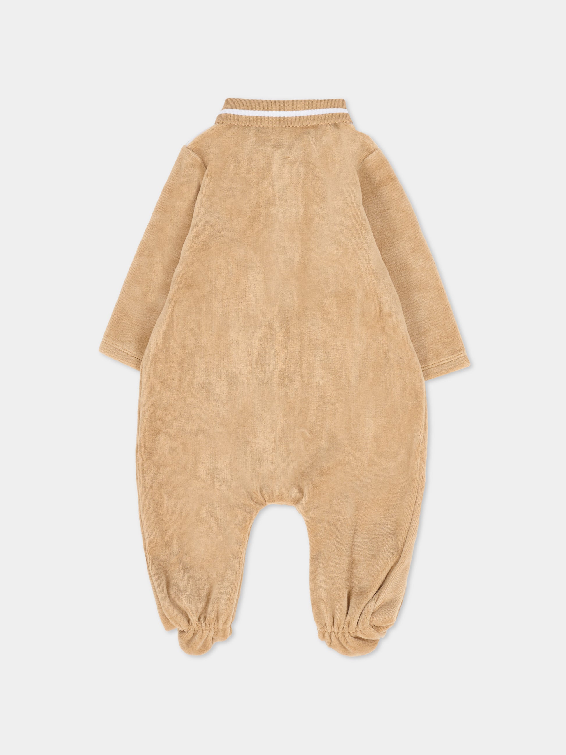 Tutina beige per neonato con logo,Boss,J52522 269