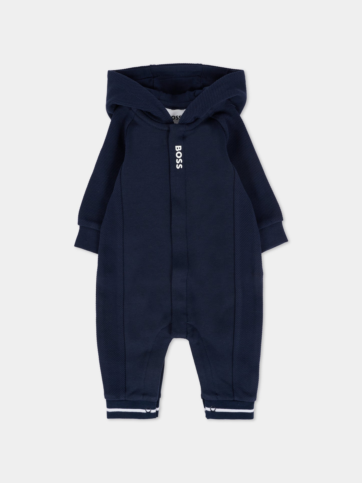 Tutina blu per neonato con logo,Boss,J52530 849