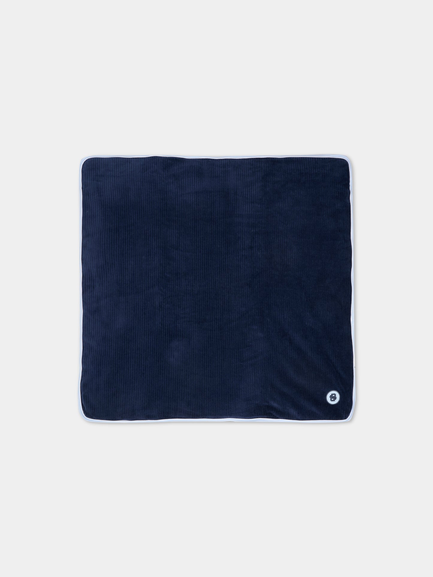 Coperta reversibile blu per neonato con logo,Boss,J52594 849