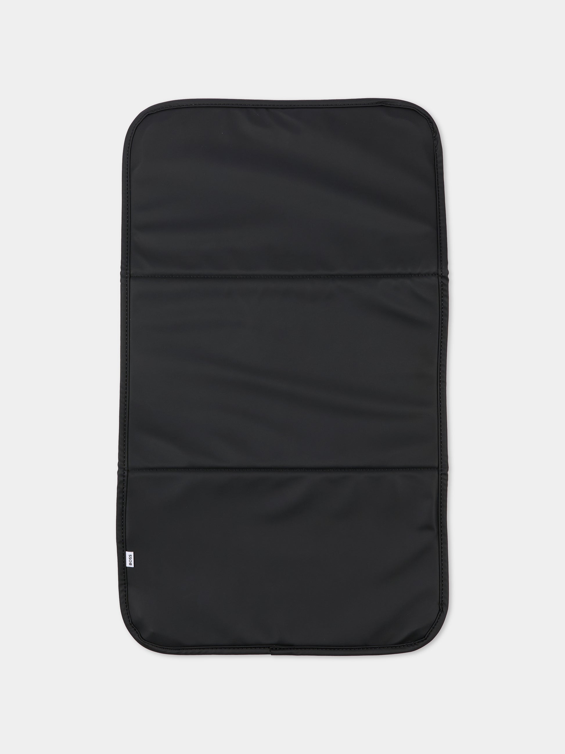 Borsa mamma nera per neonati con logo,Boss,J52609 09B