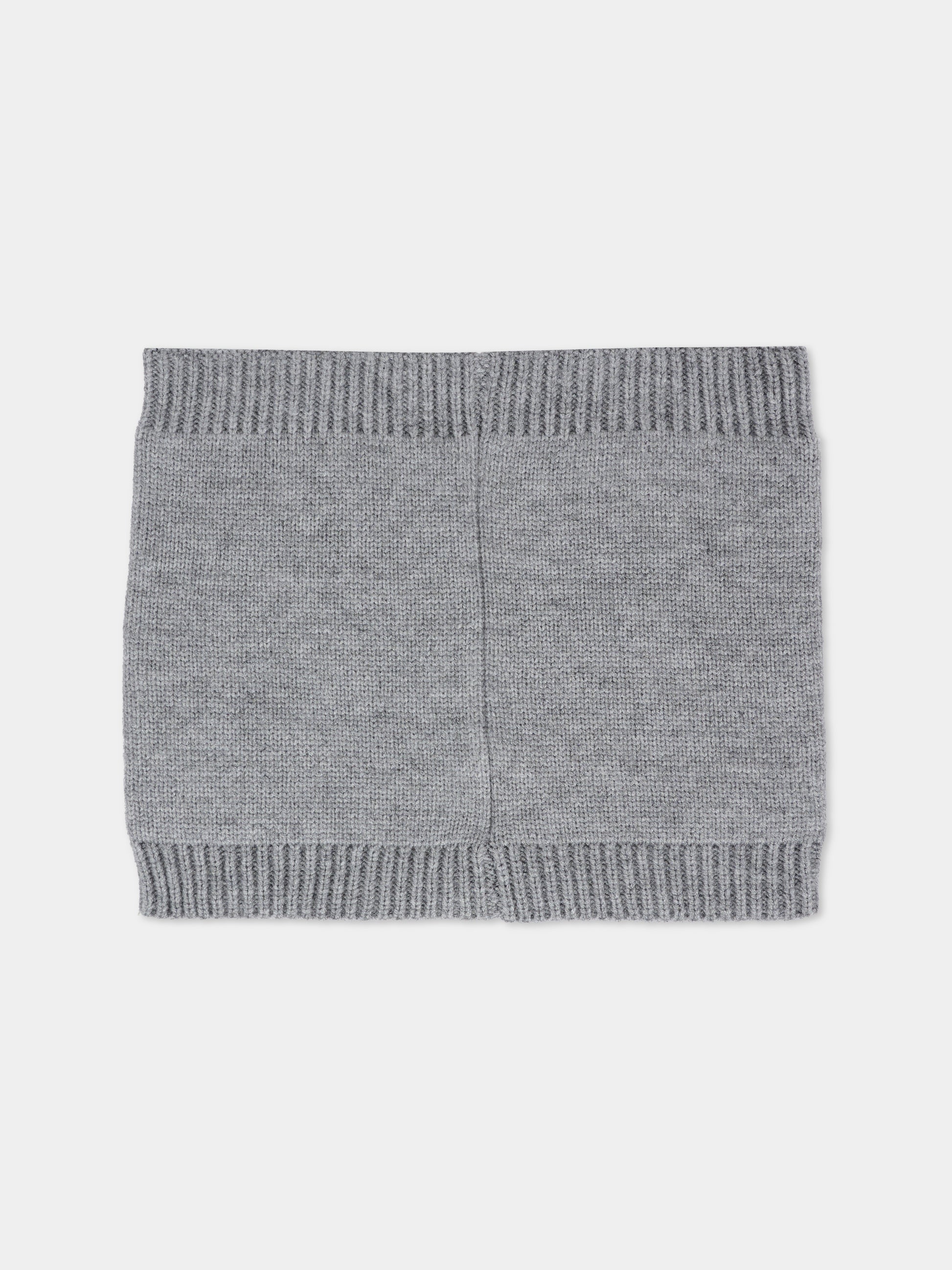 Scaldacollo grigio per bambino con patch,Boss,J52667 A46