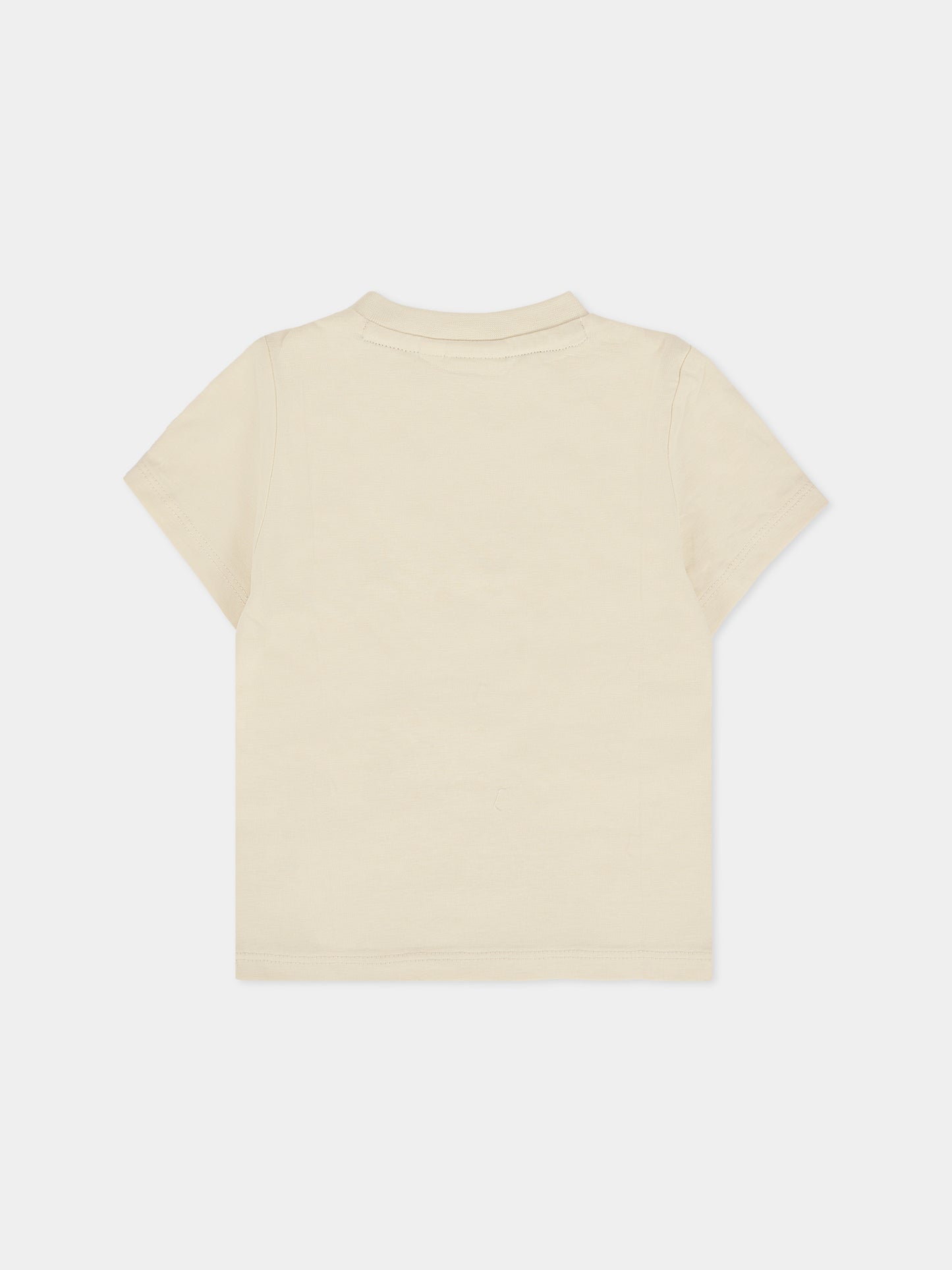 T-shirt beige per neonato con logo,Boss,J52712 21C