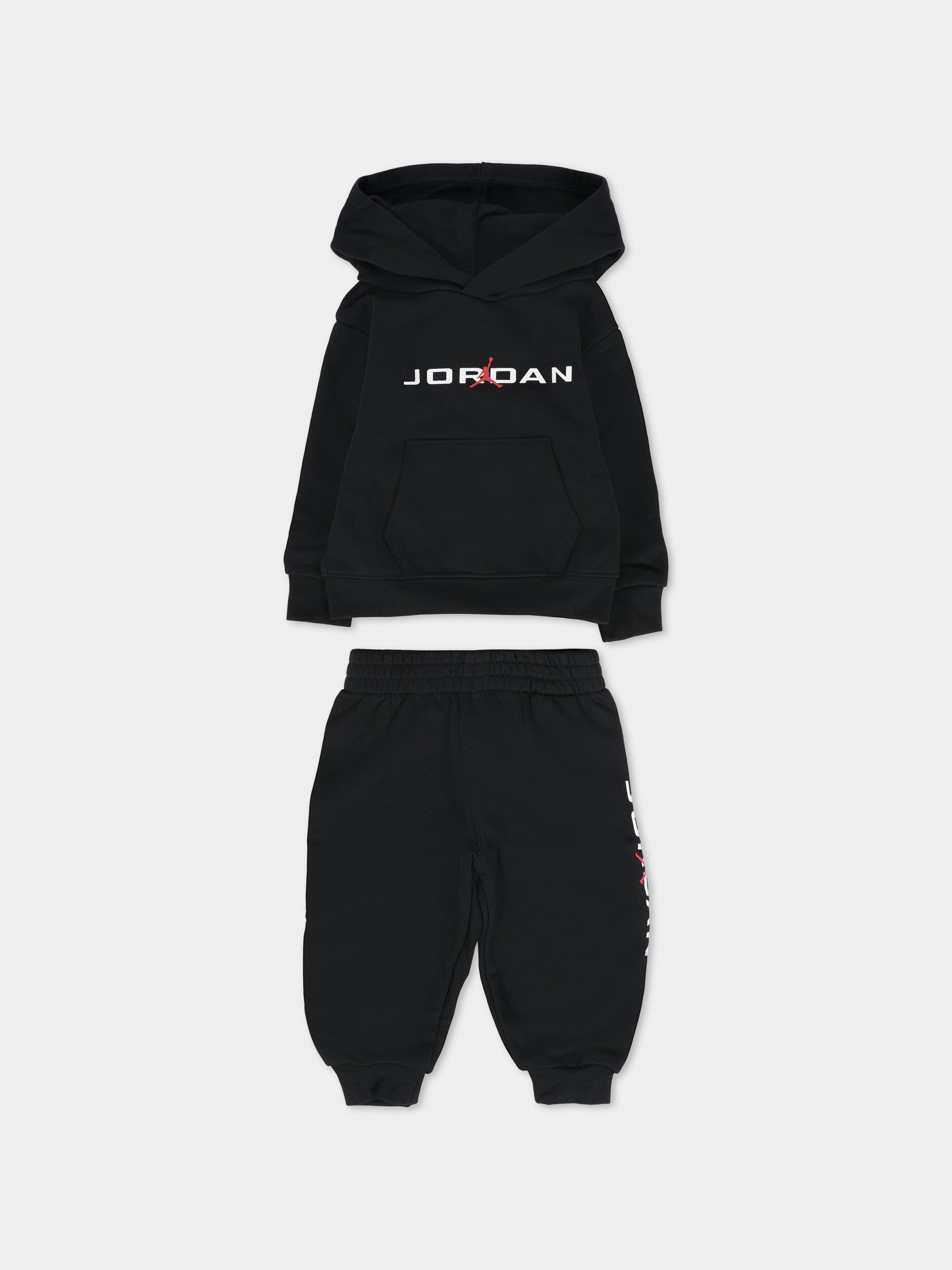 Completo nero per neonato con jumpman,Jordan,65F270 023