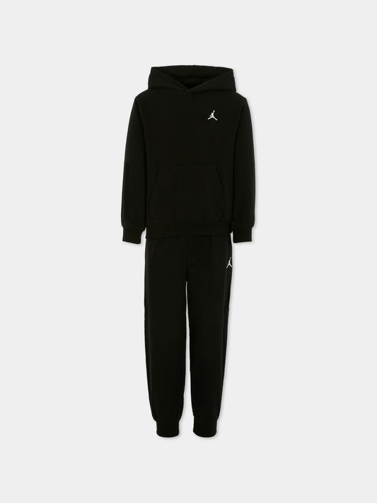 Completo nero per bambino con jumpman,Jordan,85F123 023