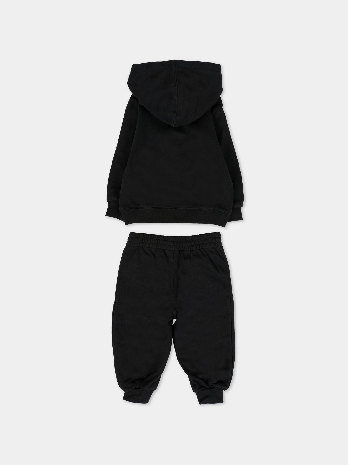 Completo nero per neonato con jumpman,Jordan,65F123 023