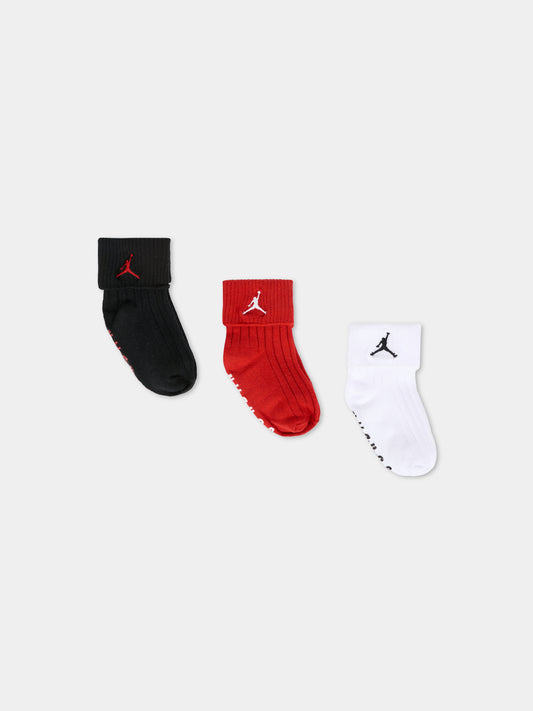 Set calze multicolor per neonati con jumpman,Jordan,NJ0771 R78