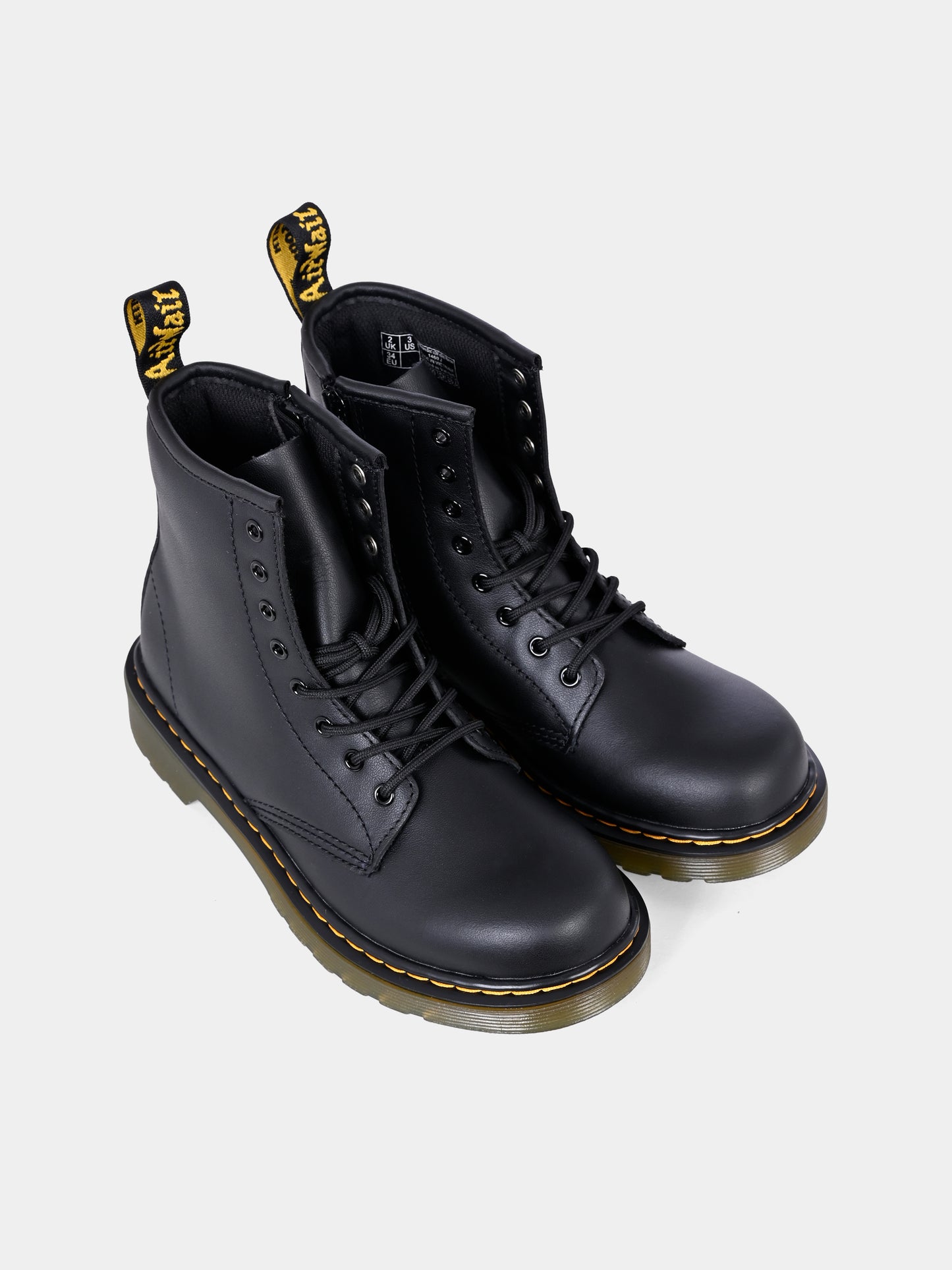 Anfibi neri 1460 per bambini,Dr. Martens,1460 J 15382001 BLACK SOFTY T