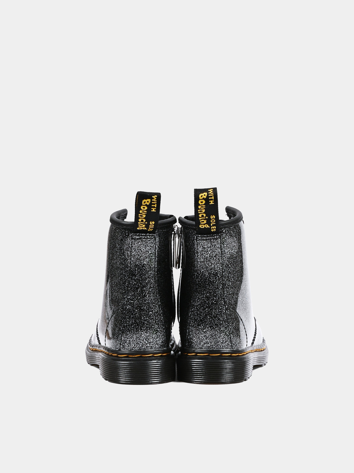 Anfibi neri 1460 per bambina glitterati,Dr. Martens,1460 J 8 EYE BOOT 41436001 BLACK