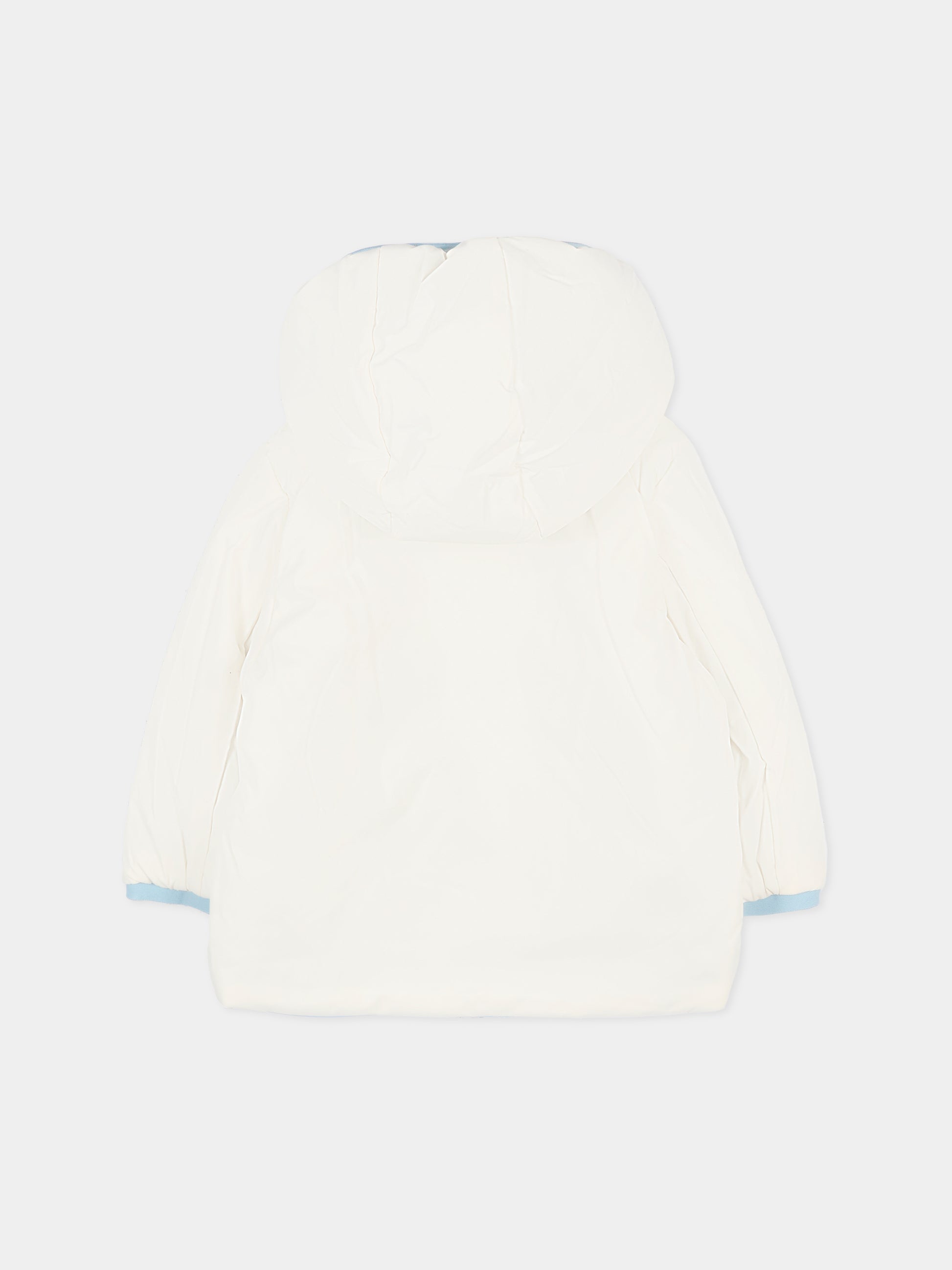 Piumino reversibile Jack St Warm celeste per neonato con logo,K-way,K71338W BBF