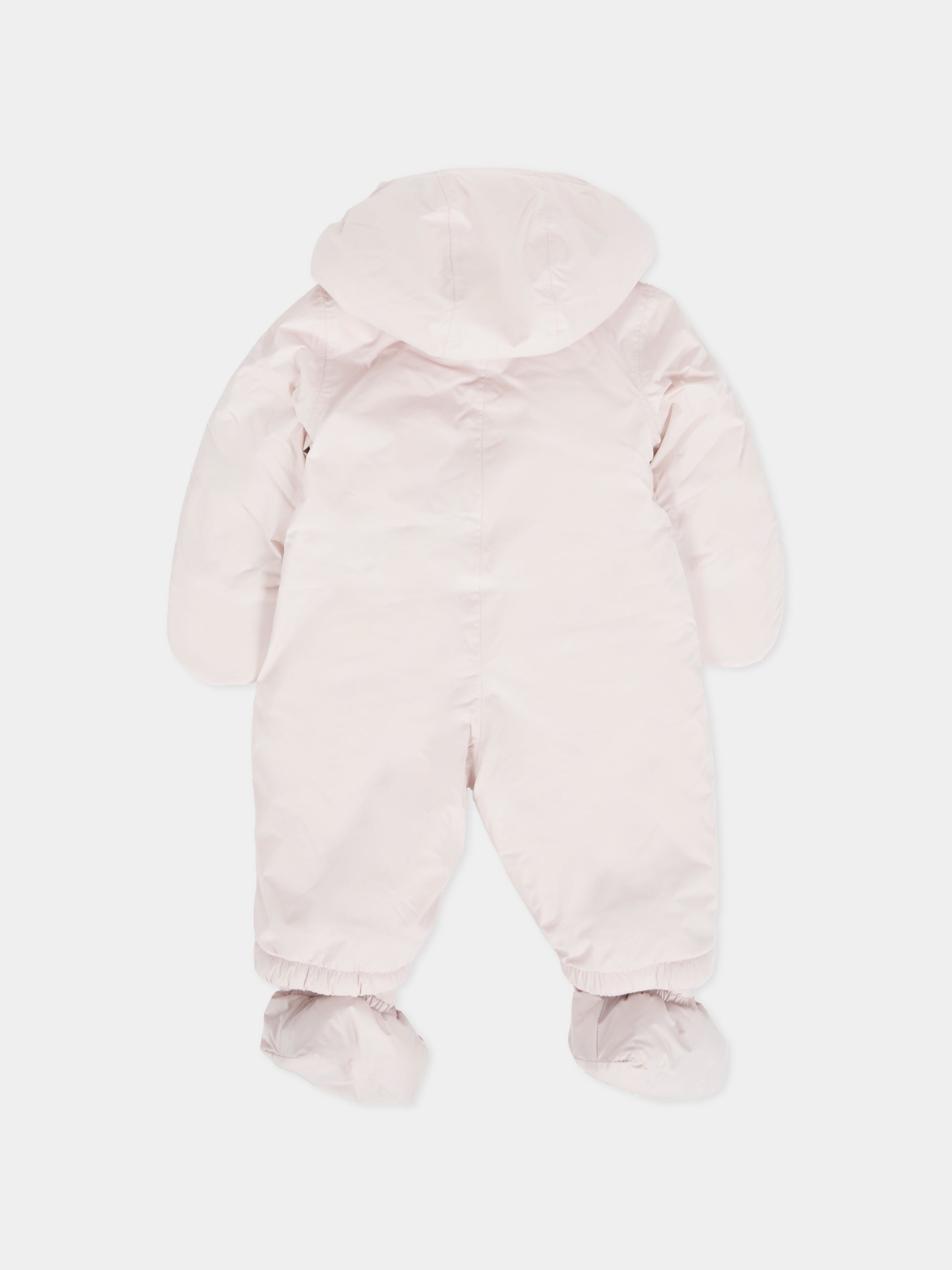 Piumino rosa Snotty Orsetto per neonata con logo,K-way,K8134PW W7G