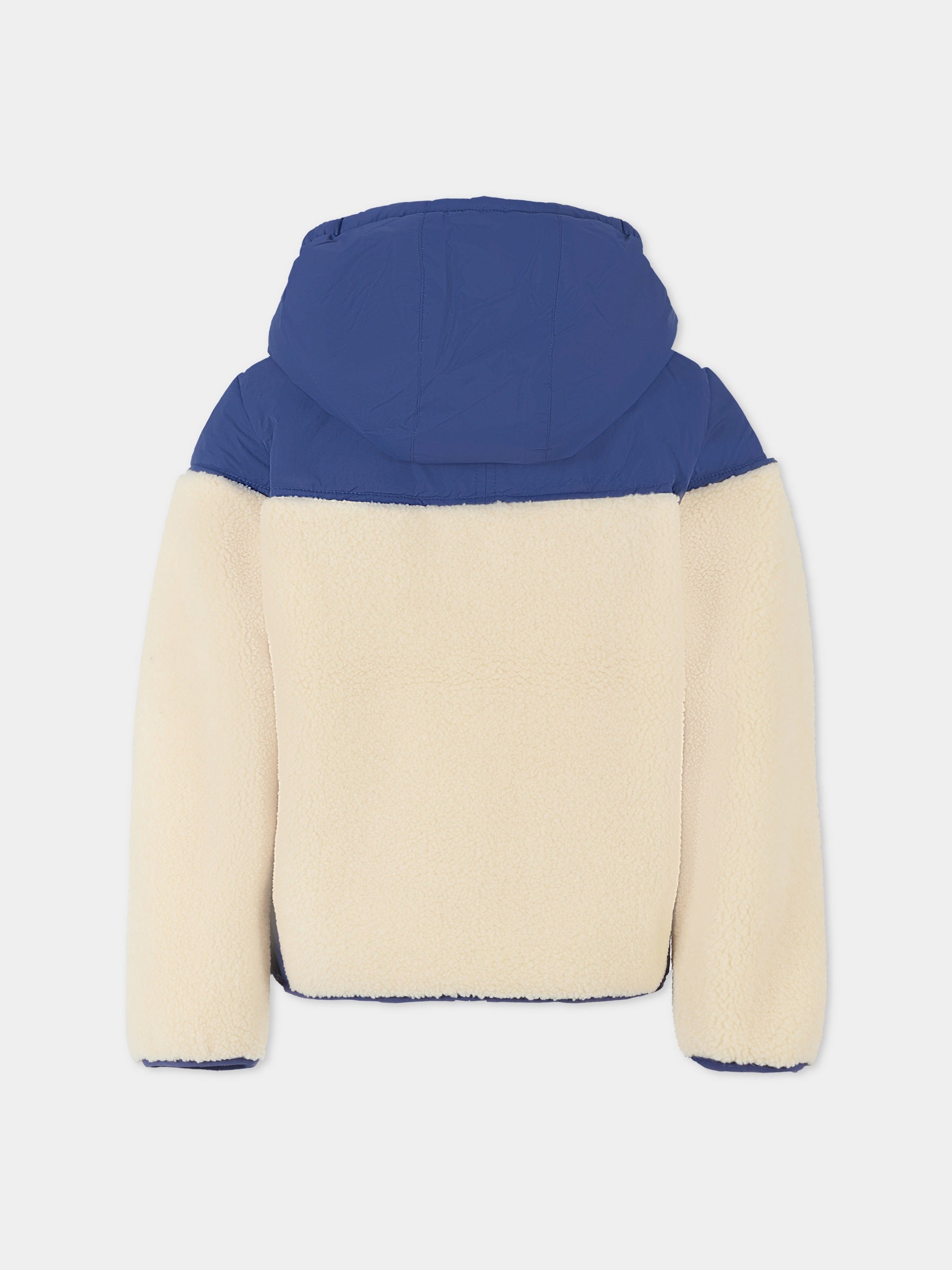 Ecopelliccia Samson blu per bambini con logo,K-way,K21452W B0B