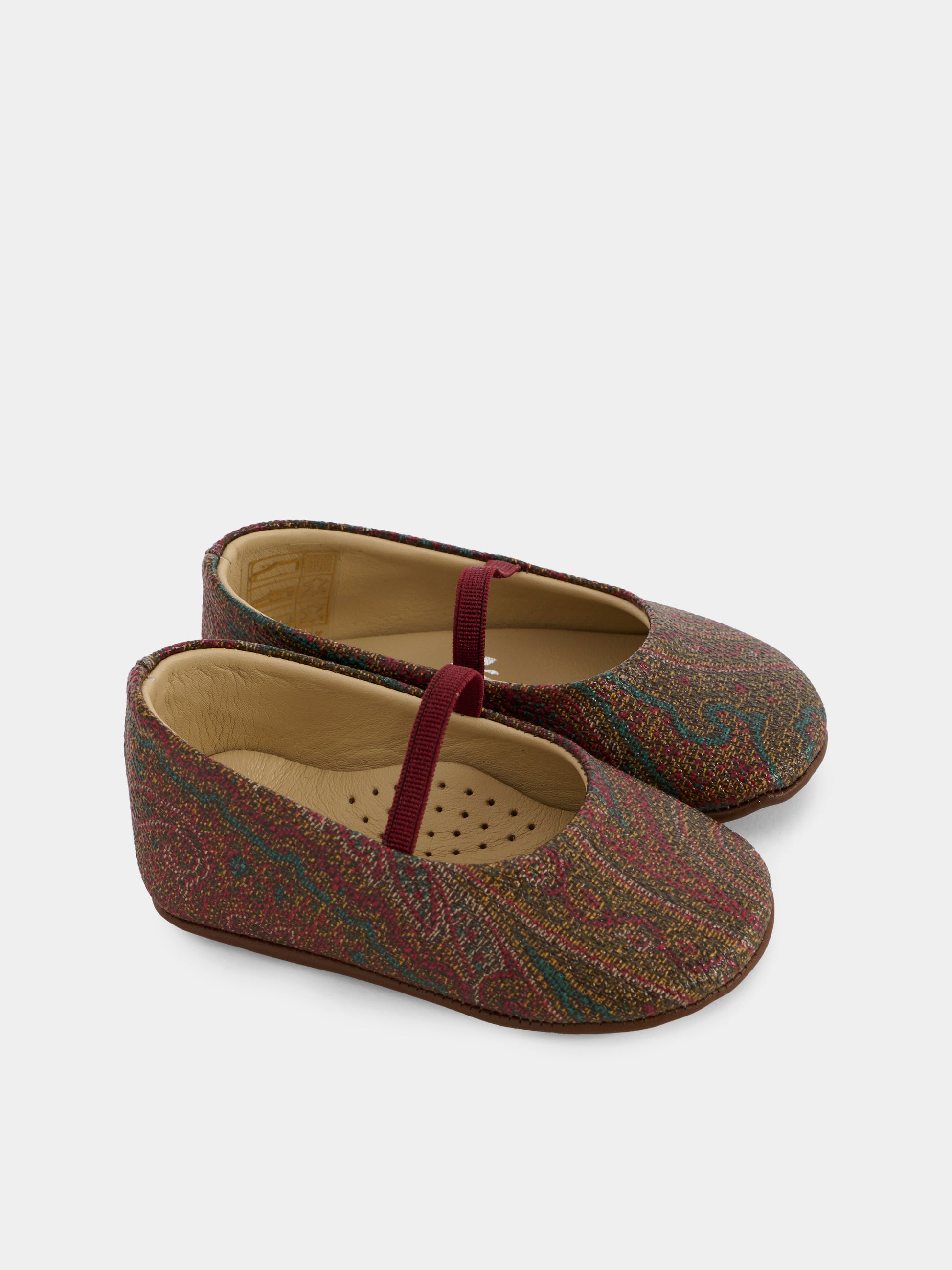 Ballerine multicolor per neonata con stampa pailsey,Etro,GX0006 B0082 999