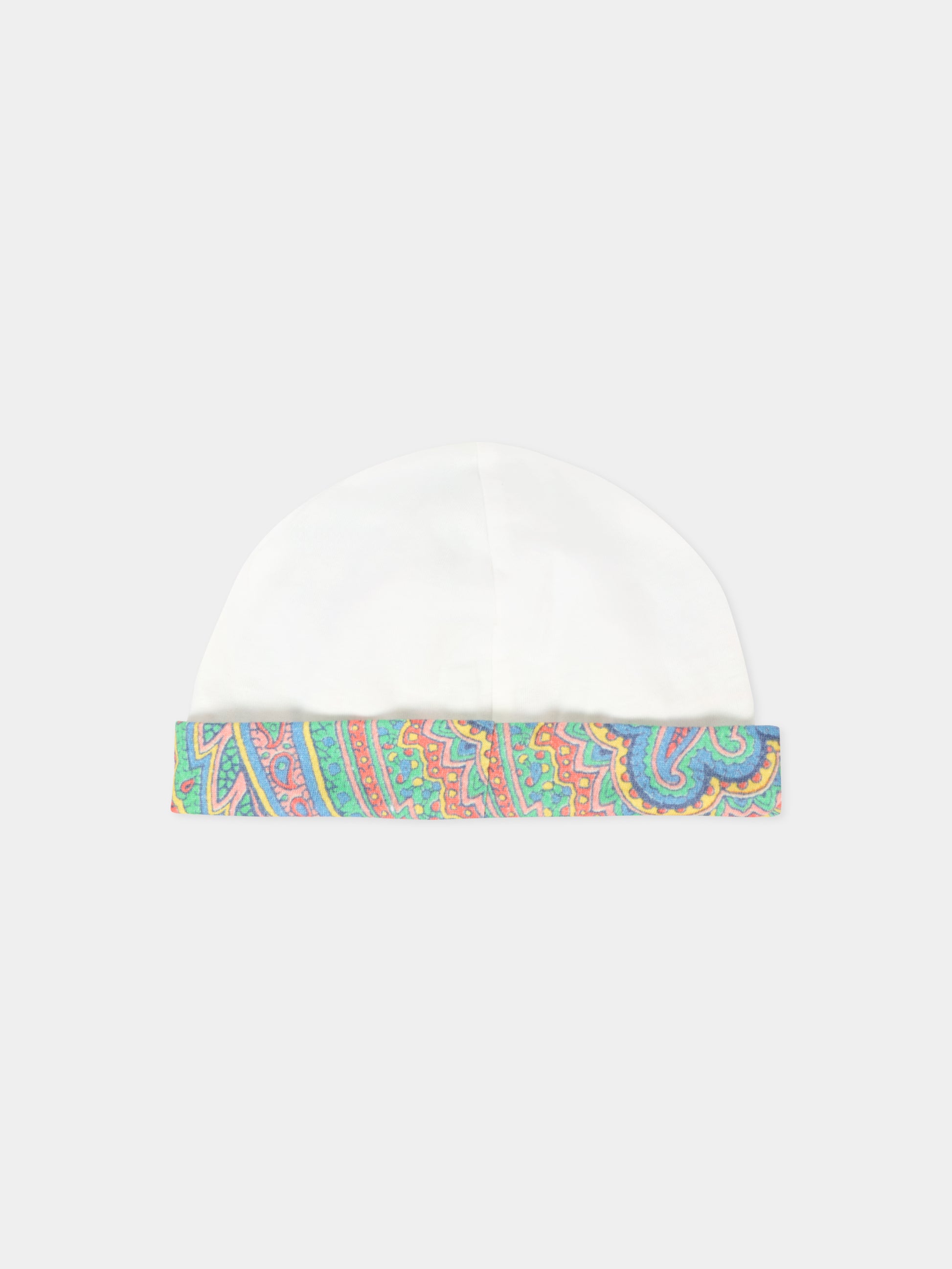 Set tutina avorio per neonati con Pegaso multicolor e logo,Etro,GXB560 Z3186 101MC