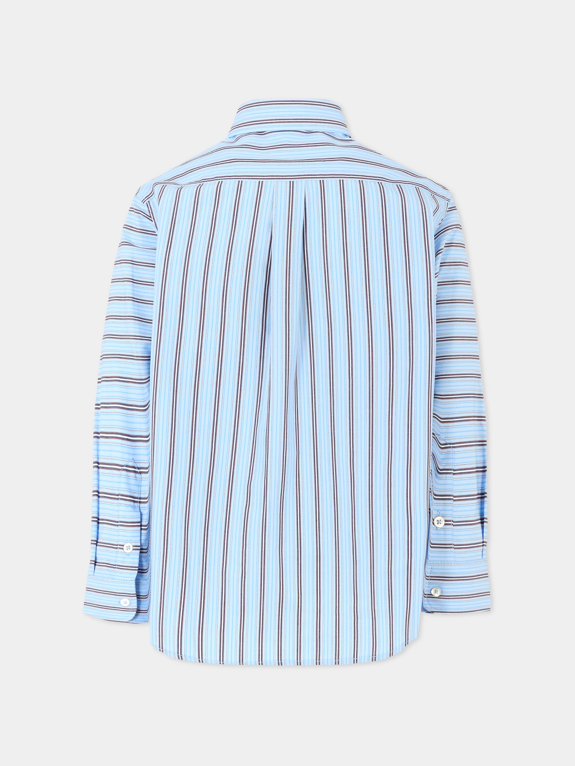 Camicia azzurra per bambino con Pegaso,Etro,GX5P30 Z3313 630MC