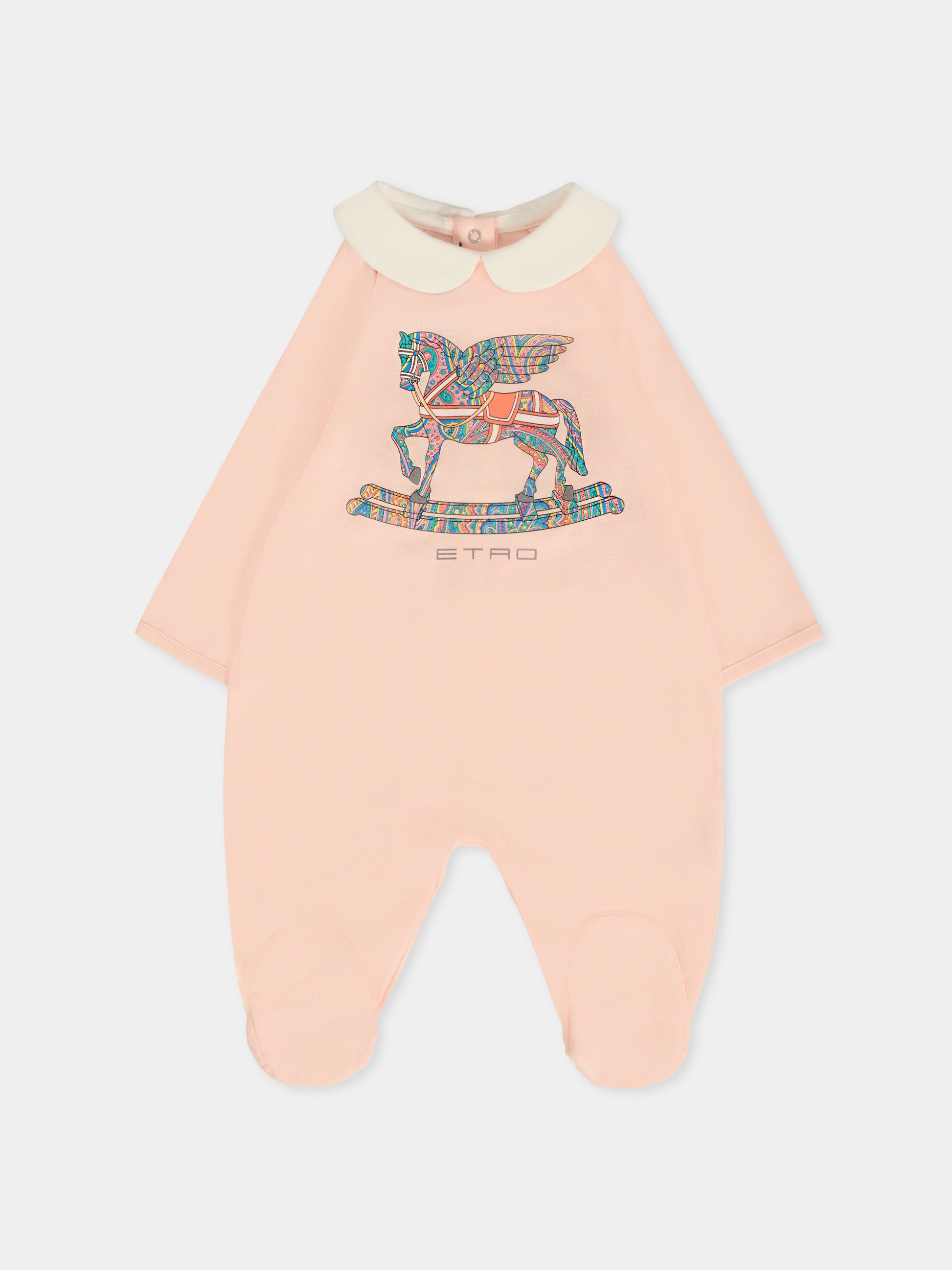 Set tutina rosa per neonata con Pegaso,Etro,GXB520 Z3186 503