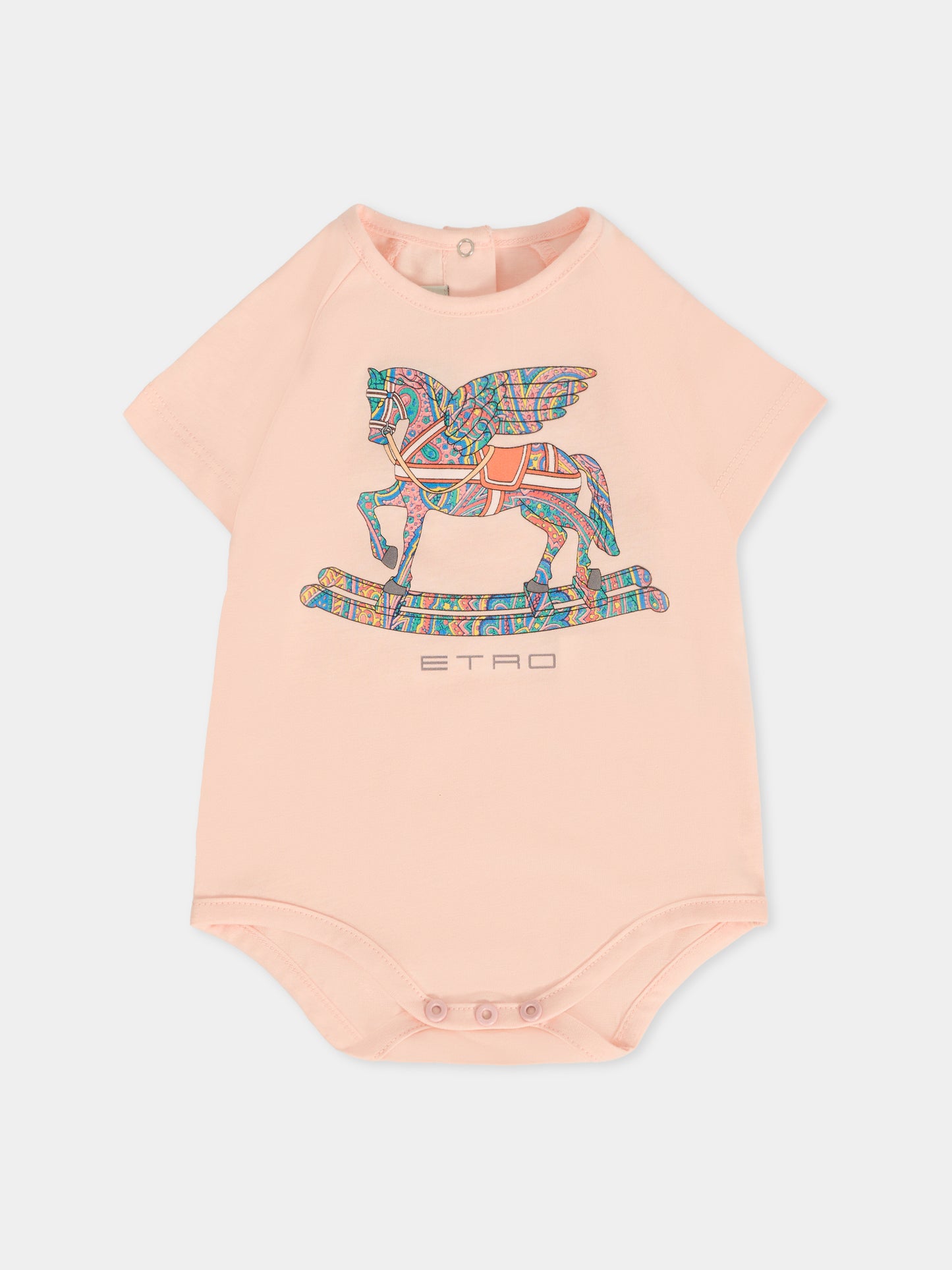 Set tutina rosa per neonata con Pegaso,Etro,GXB520 Z3186 503