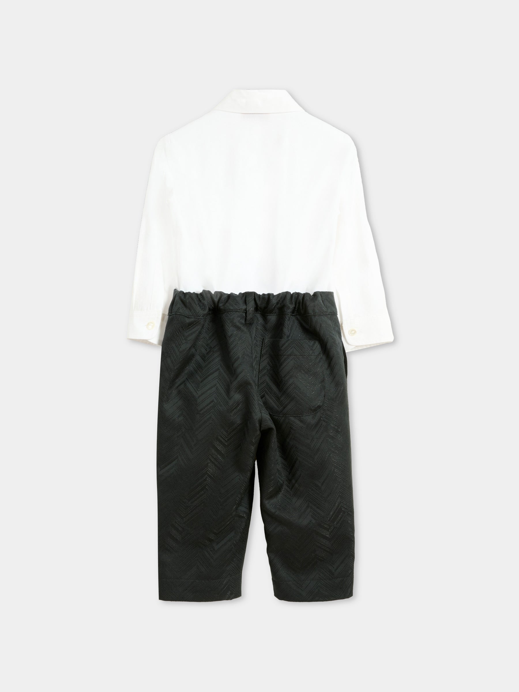 Completo nero per neonato con logo,Missoni,MXA500-G0187 930BC