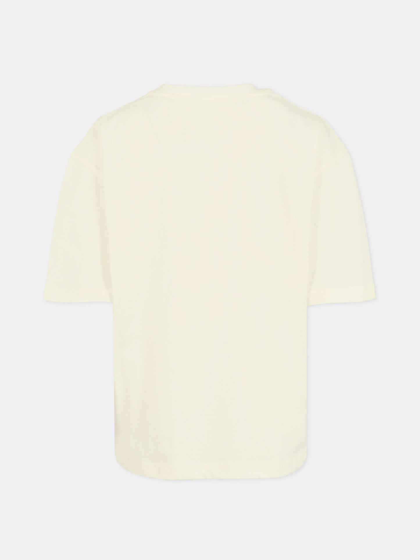 T-shirt avorio per bambino con logo,Lanvin Petite,N30283 117