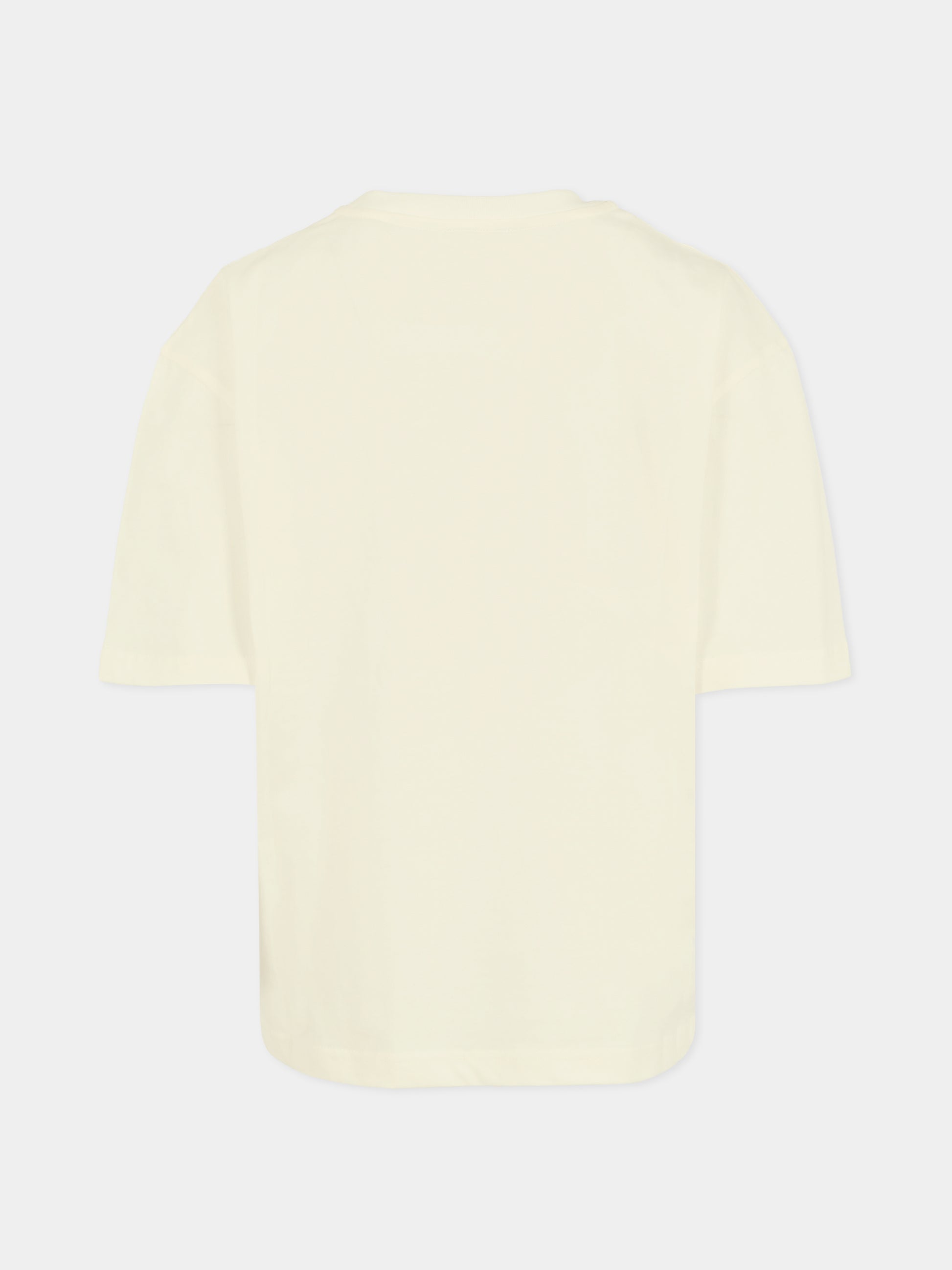 T-shirt avorio per bambino con logo,Lanvin Petite,N30283 117