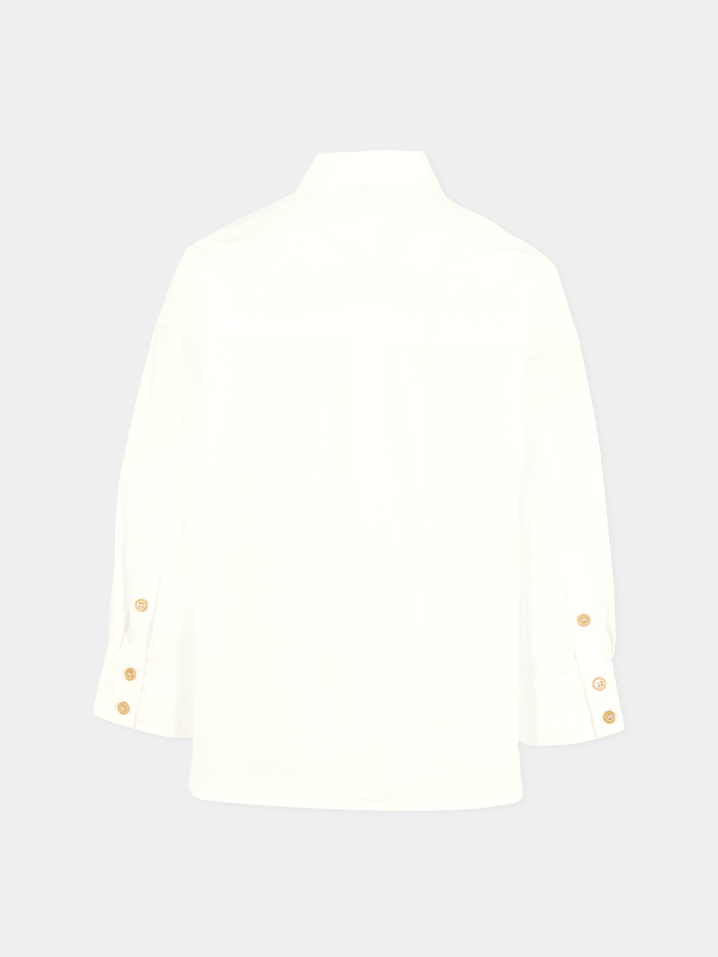 Camicia bianca per bambino con logo,Lanvin Petite,N30292 10P