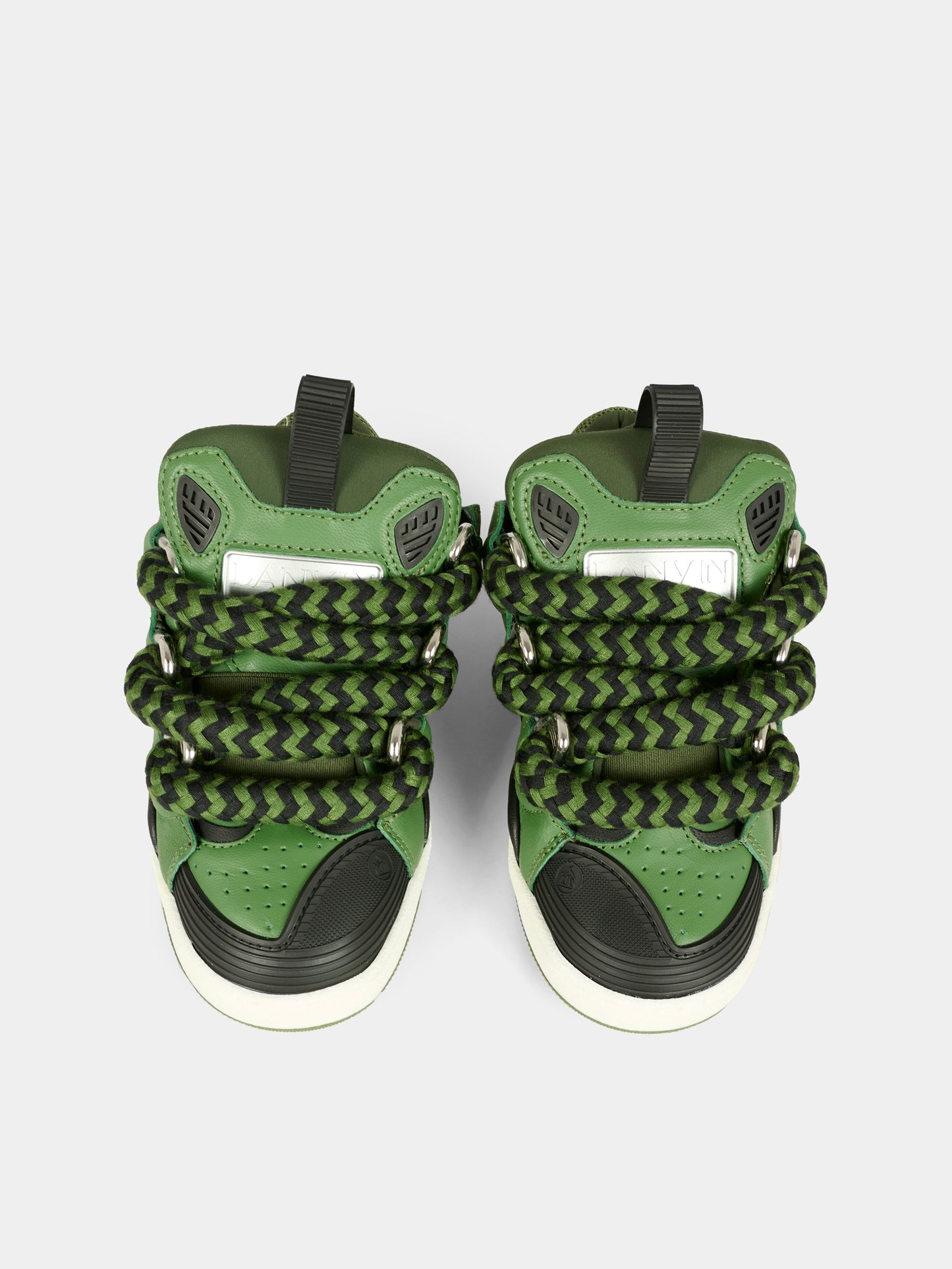 Sneakers verdi per bambino con logo,Lanvin Petite,N30308 665