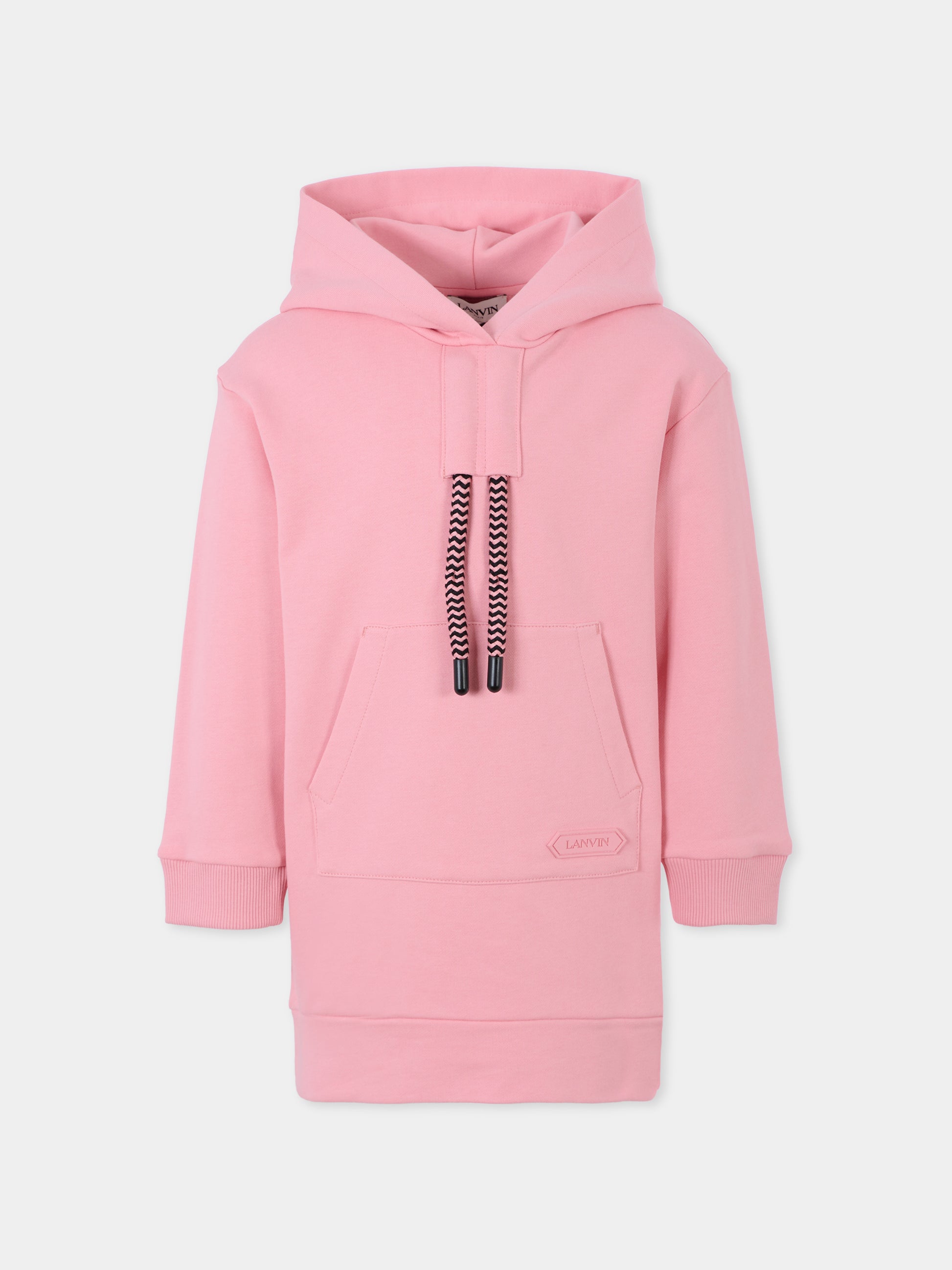 Vestito rosa per bambina con logo,Lanvin Petite,N30312 48N