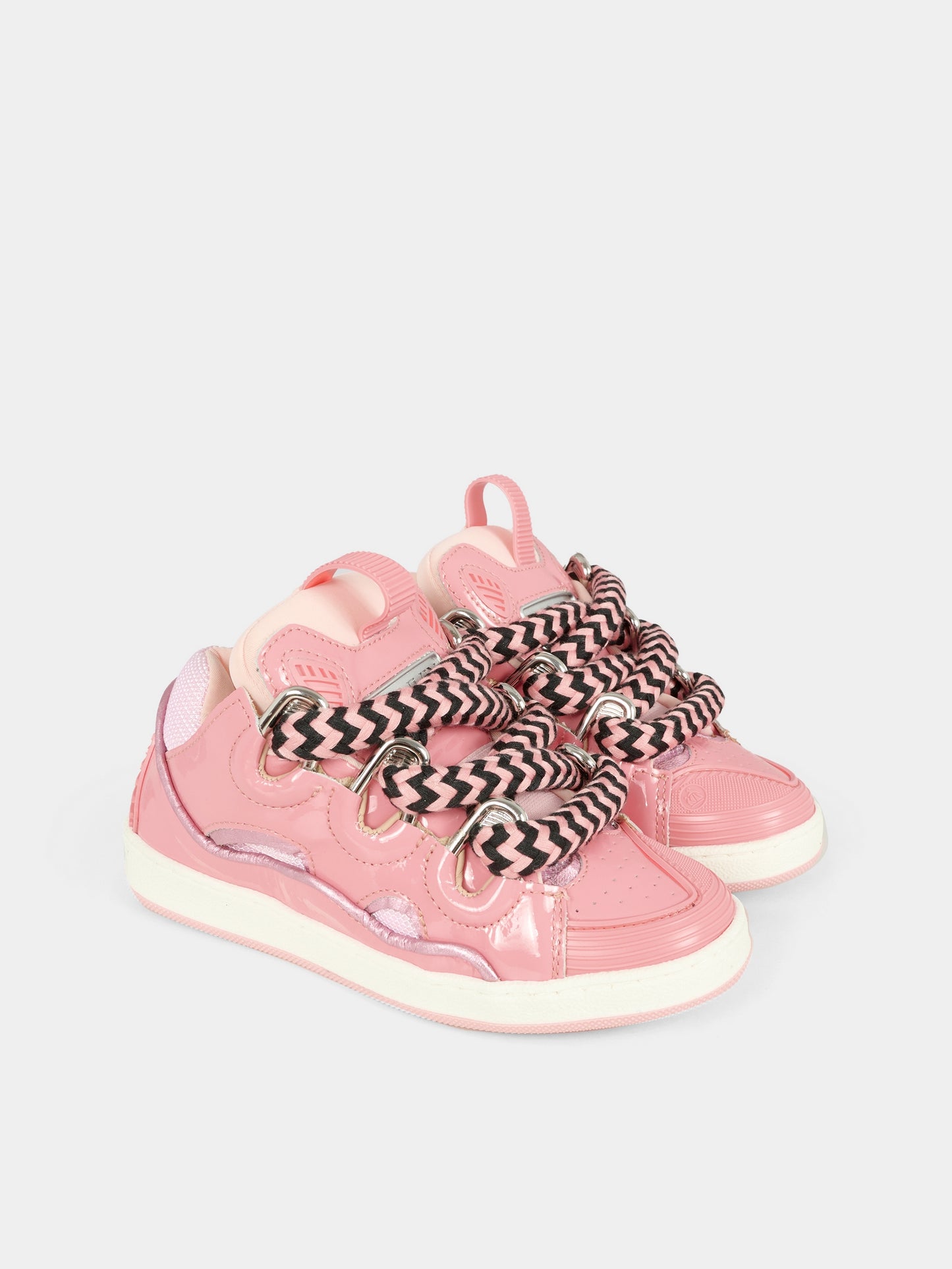 Sneakers rosa per bambina con logo,Lanvin Petite,N30327 48N