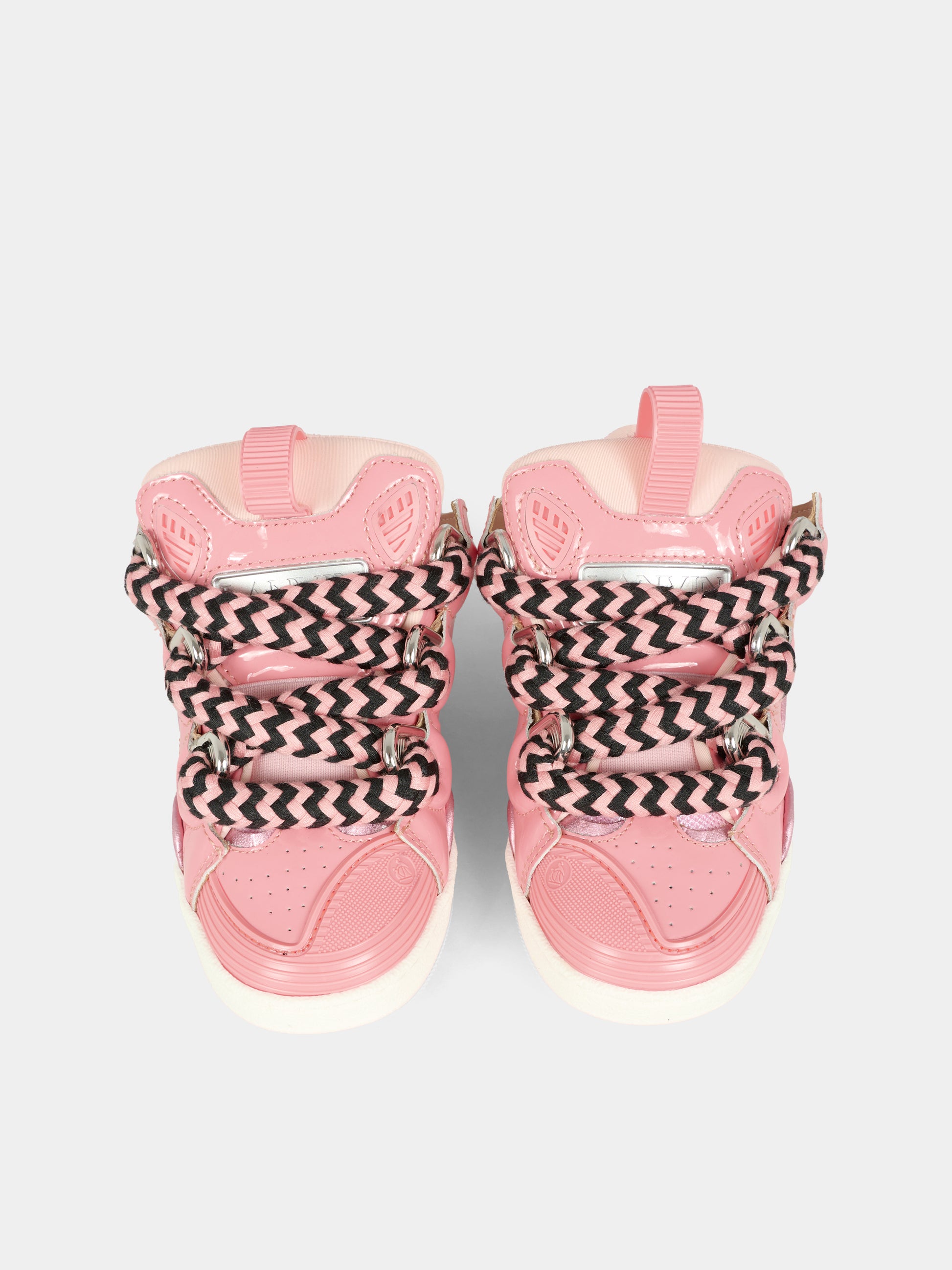 Sneakers rosa per bambina con logo,Lanvin Petite,N30327 48N