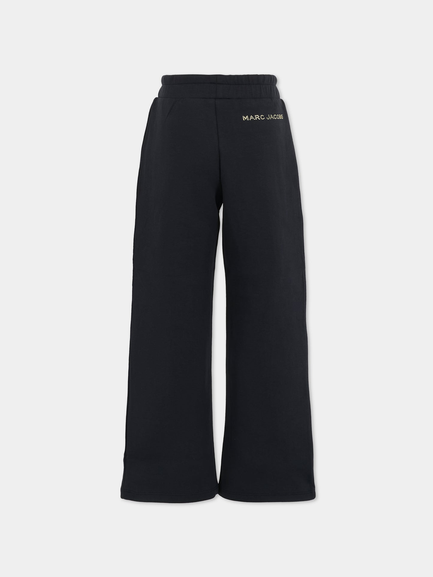 Pantaloni blu per bambina con logo,Marc Jacobs,W60593 84E