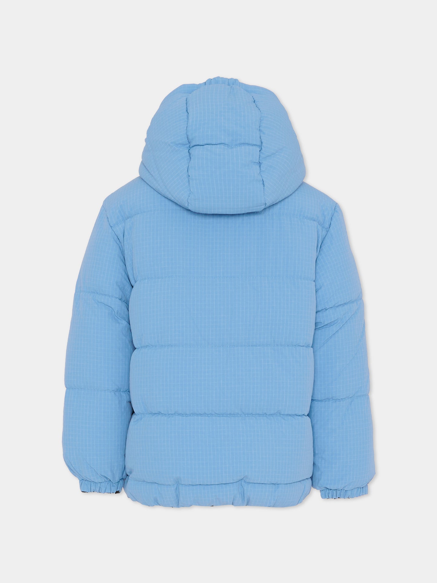 Piumino reversibile azzurro per bambino con logo,Marc Jacobs,W60618 V70