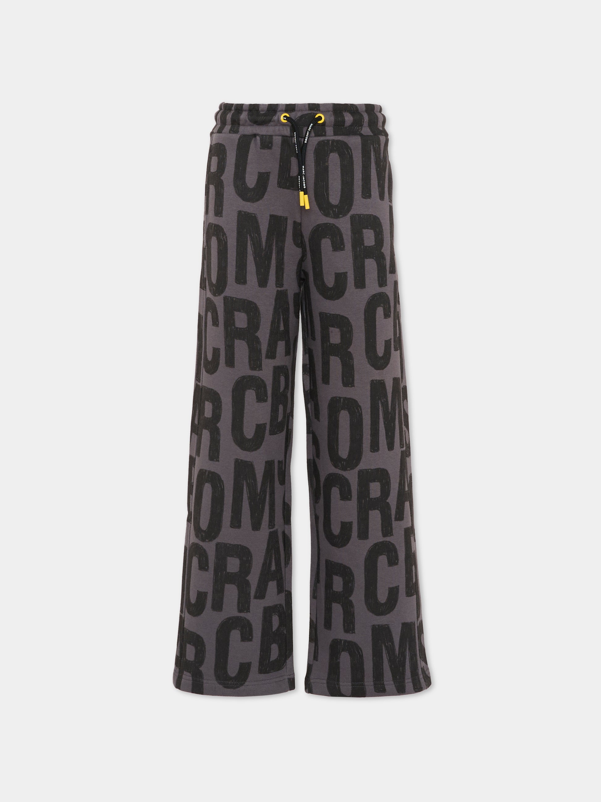 Pantaloni grigi per bambini con logo,Marc Jacobs,W60647 075