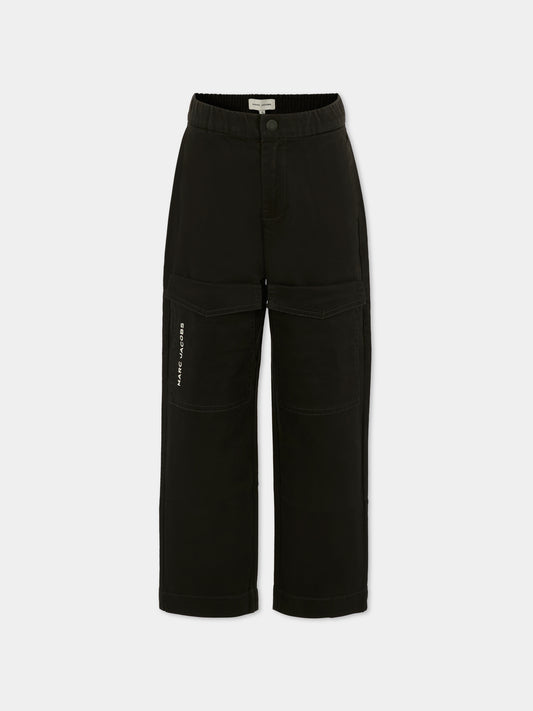 Pantaloni neri per bambino con logo,Marc Jacobs,W60649 09B