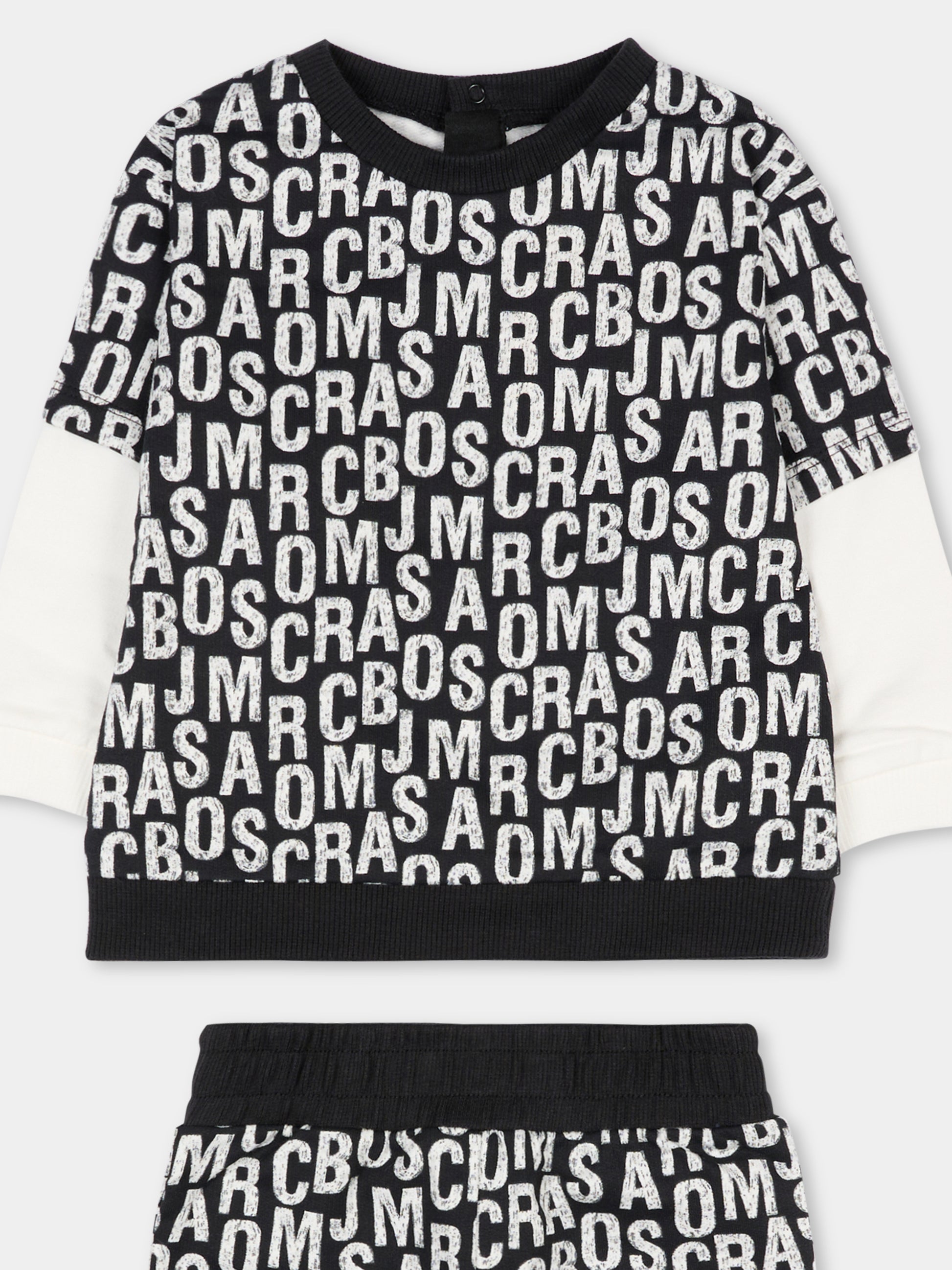 Completo nero per neonaro con logo,Marc Jacobs,W60662 09B