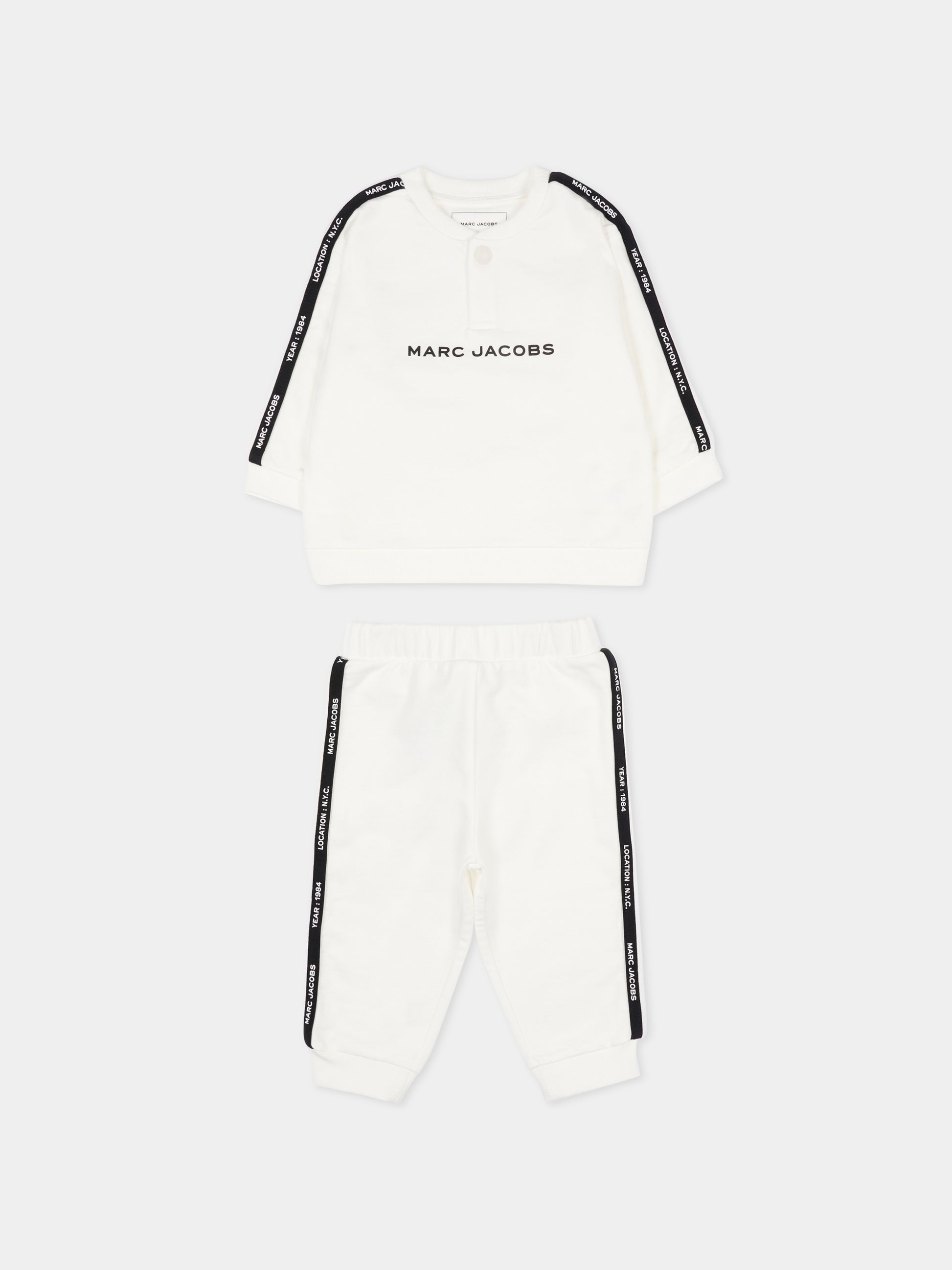 Completo avorio per neonato con logo,Marc Jacobs,W60663 126