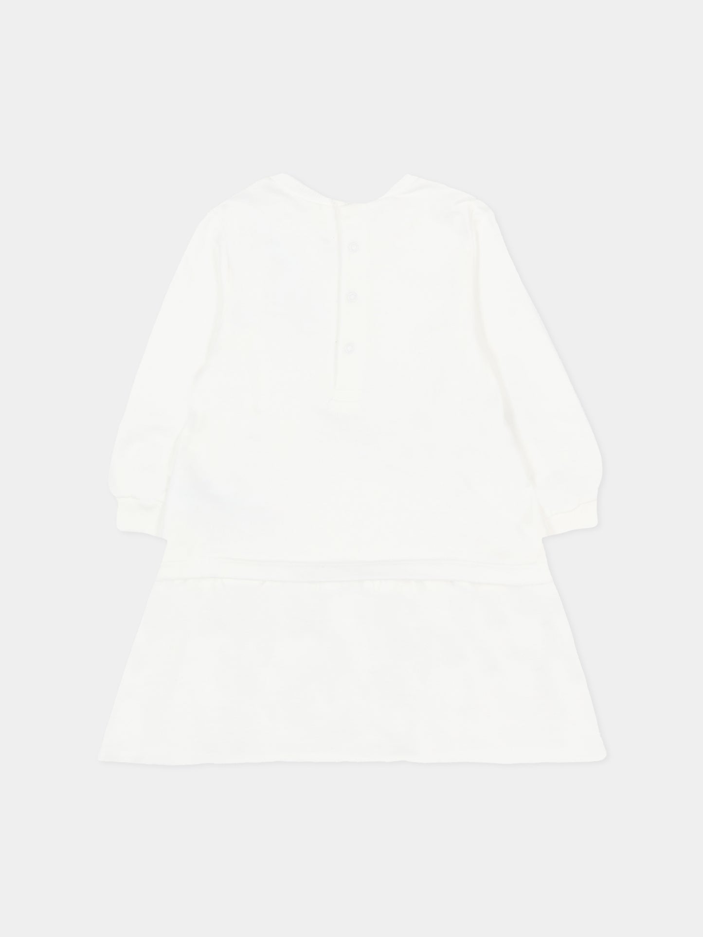 Vestito avorio per neonata con stampa borsa,Marc Jacobs,W60667 126