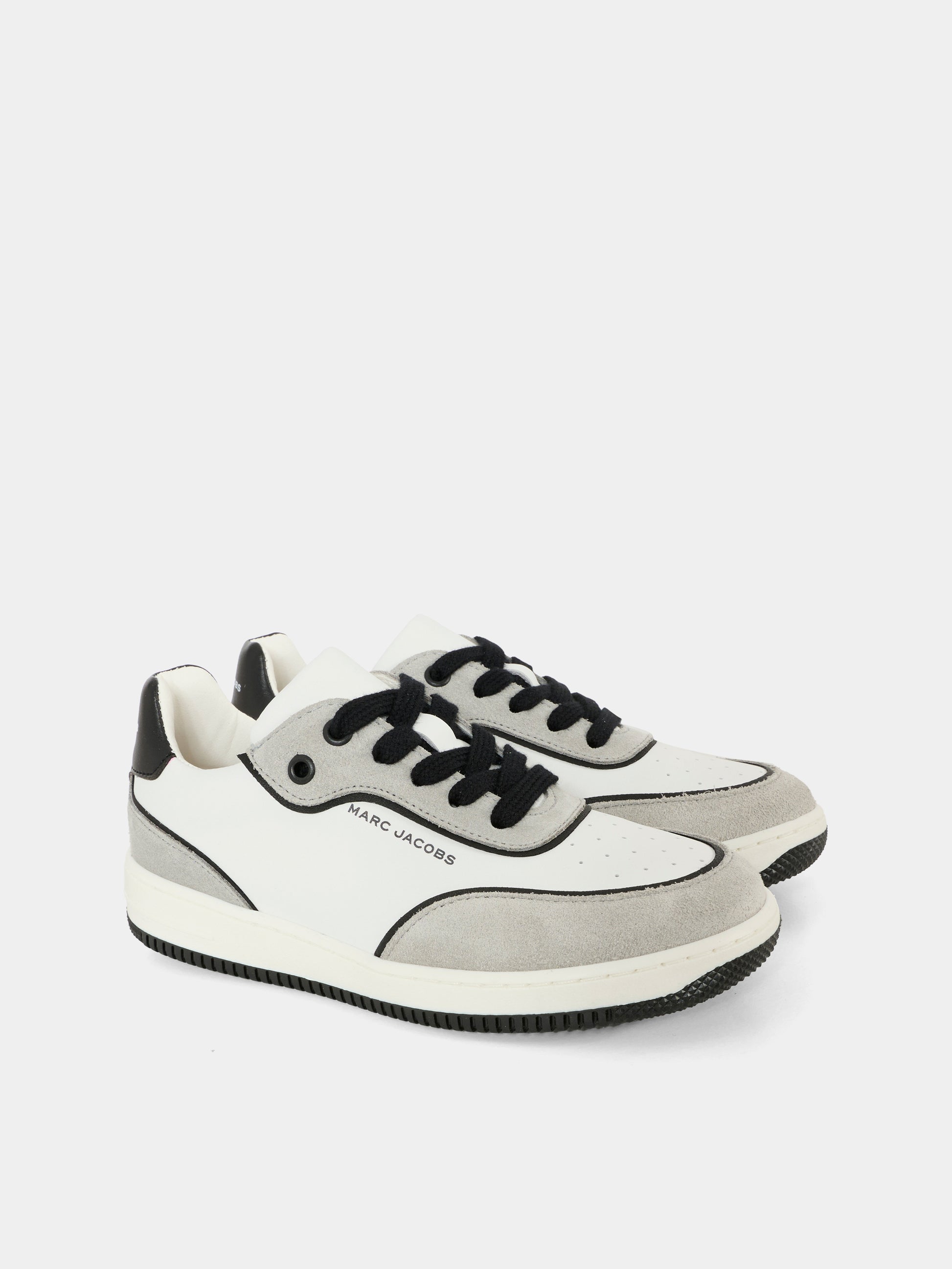 Sneakers beige per bambino con logo,Marc Jacobs,W60672 10P