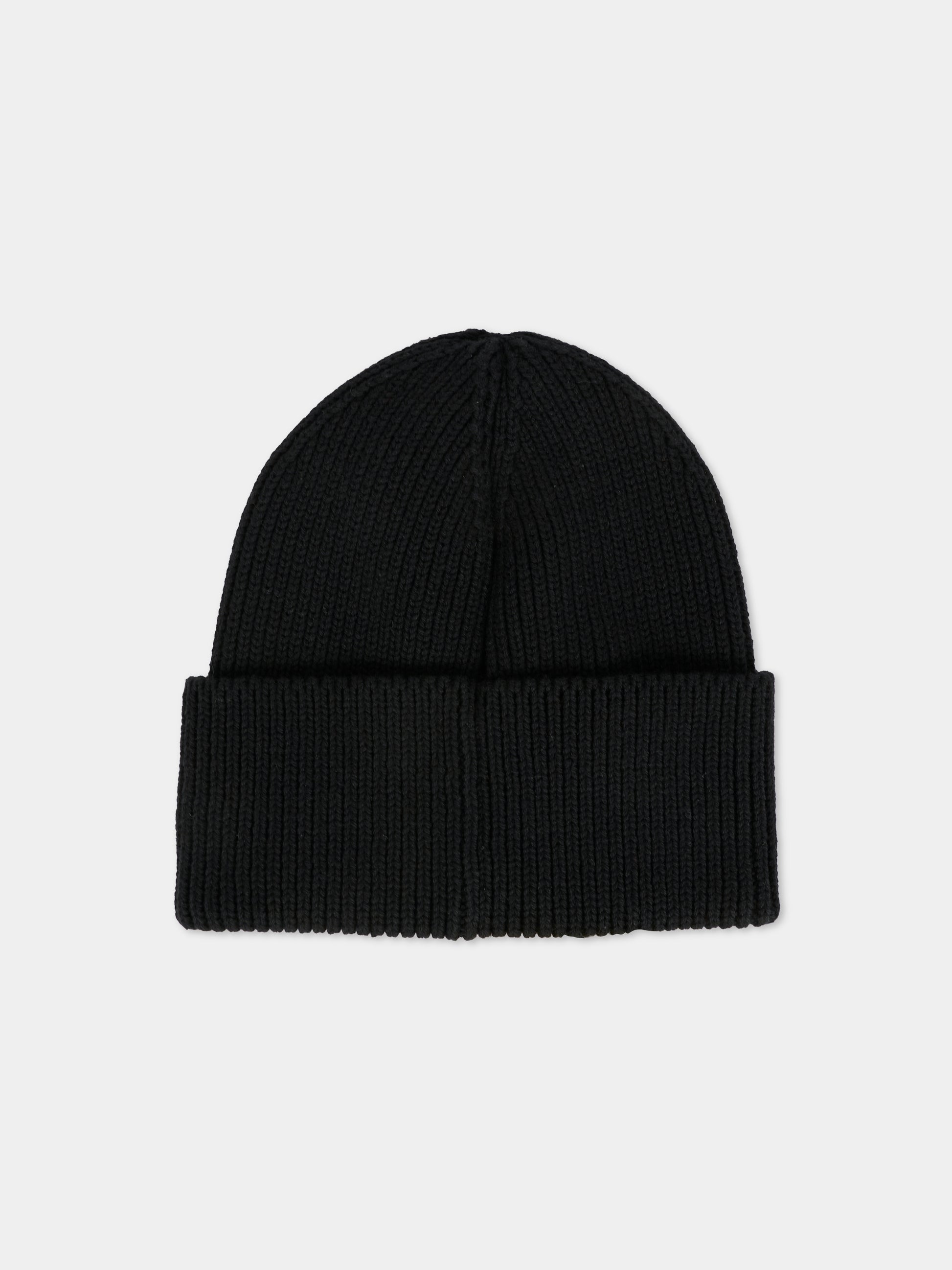 Berretto nero per bambina con logo e fiore,Marc Jacobs,W60675 09B