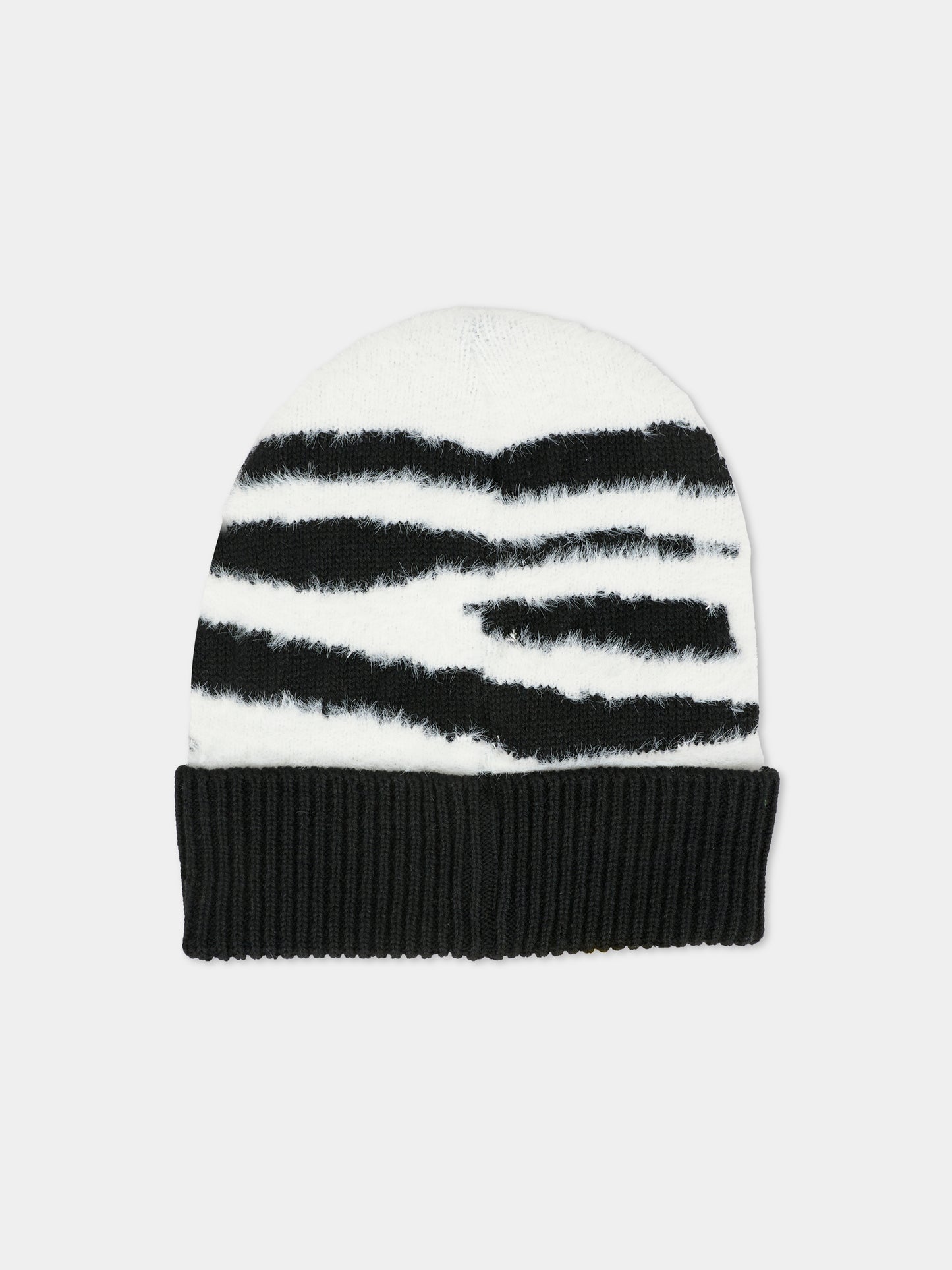 Berretto nero per bambina con logo,Marc Jacobs,W60677 M41