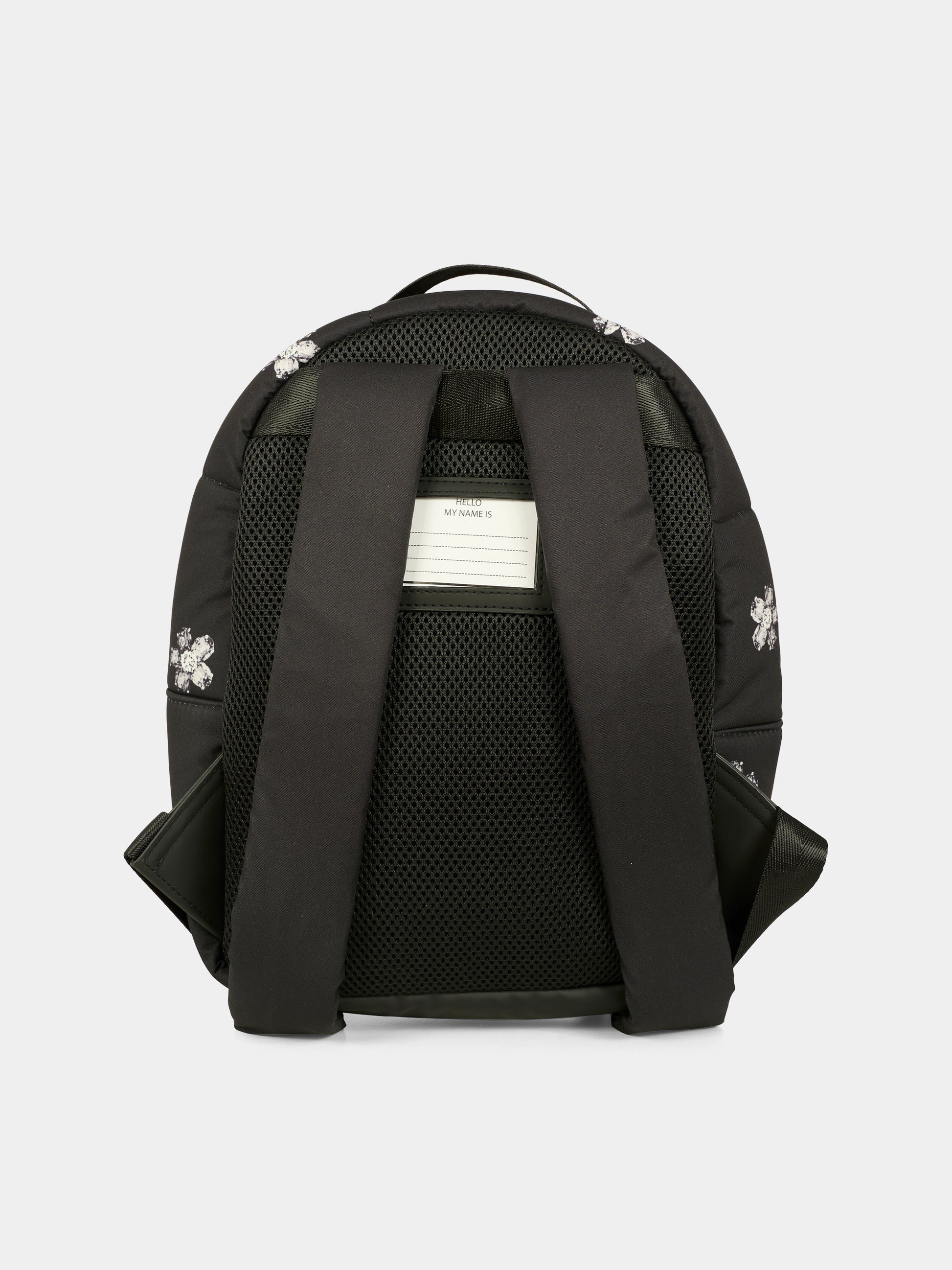 Zaino nero per bambina con fiori,Marc Jacobs,W60683 09B