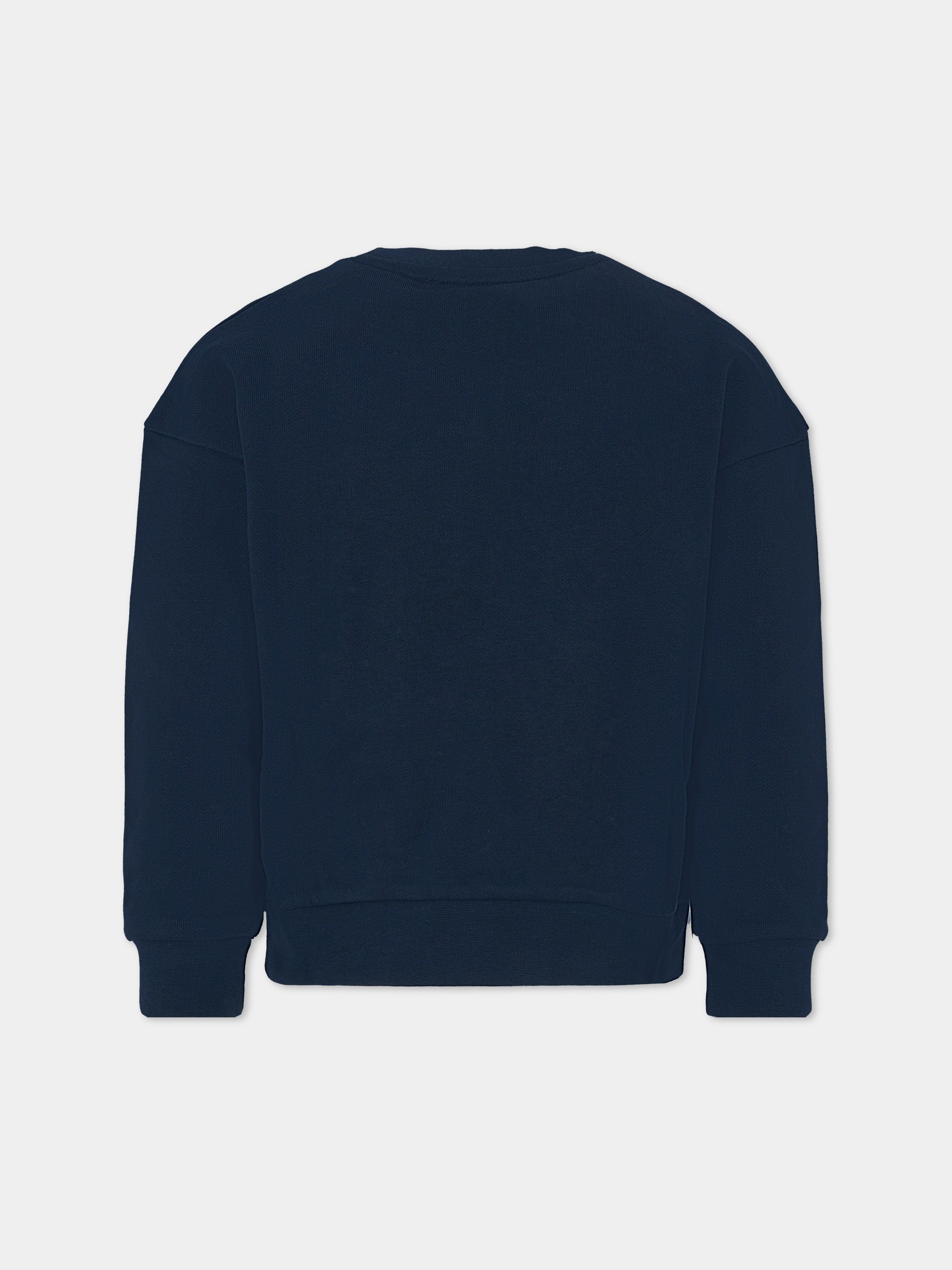 Felpa blu per bambina con logo,Michael Kors,R30469 849