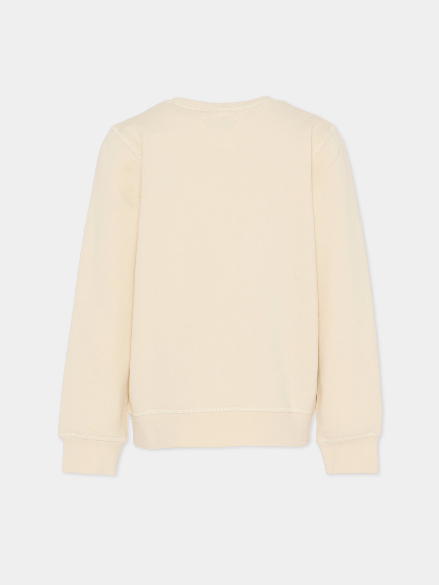 Felpa beige per bambini con logo,Zadig & Voltaire Kids,X60465 21K