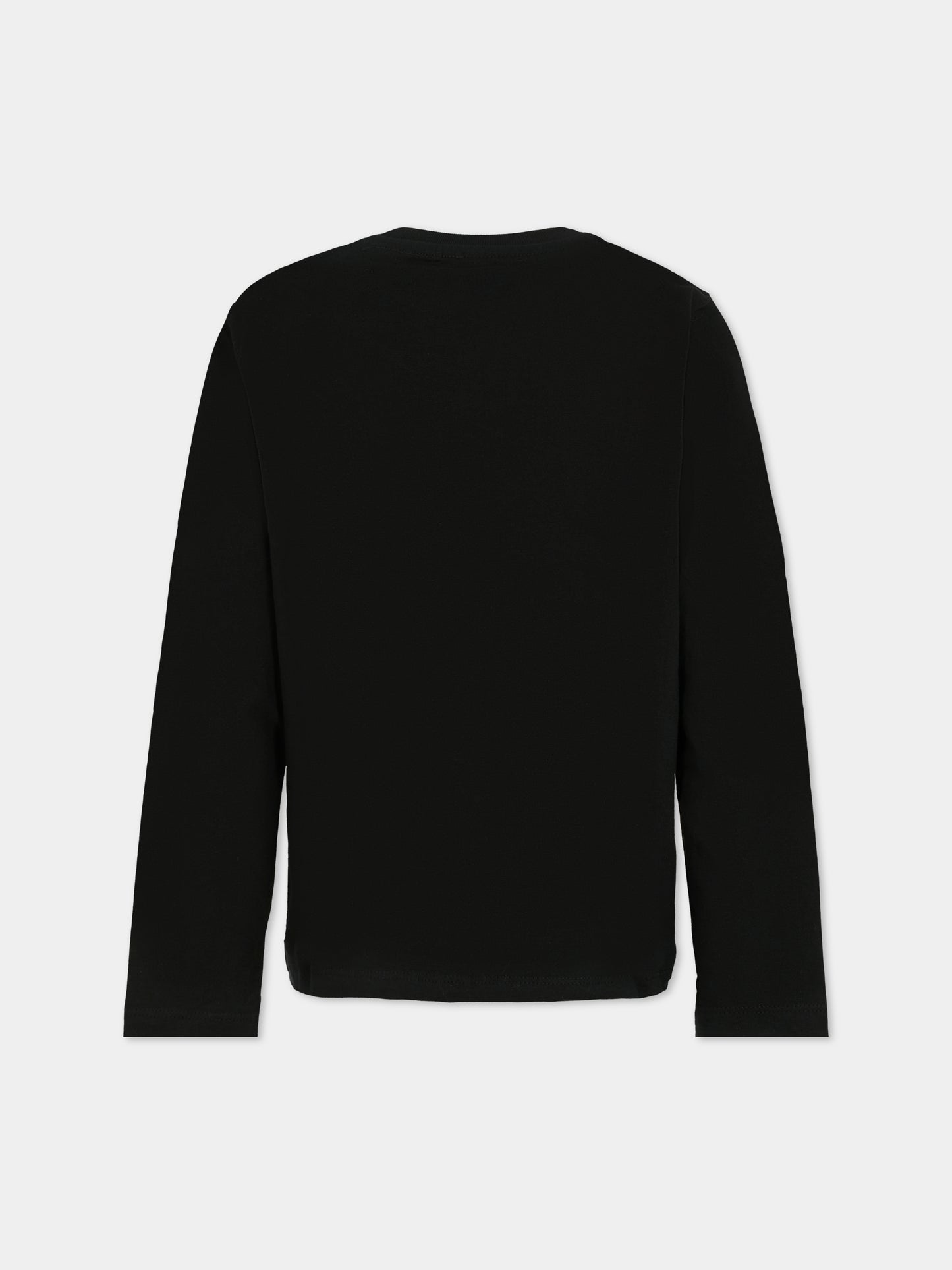 T-shirt nera per bambino con logo,Zadig & Voltaire Kids,X60485 09B