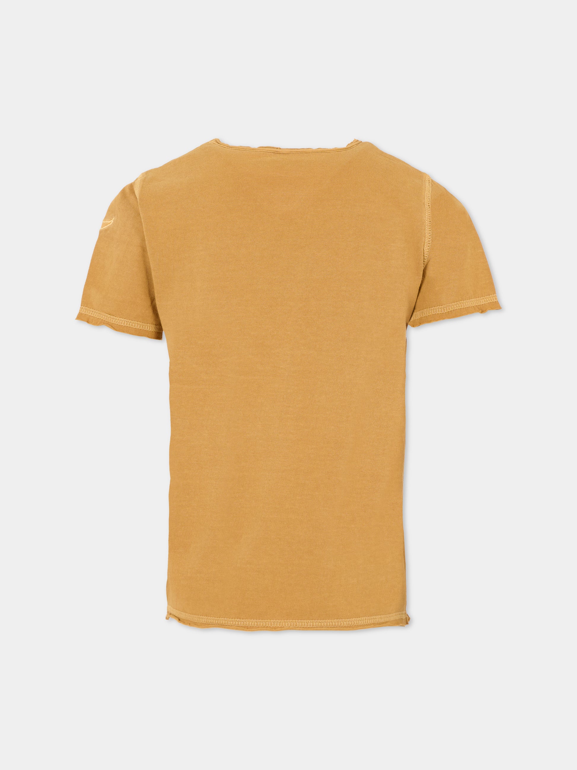 T-shirt marrone per bambino con logo,Zadig & Voltaire Kids,X60488 213