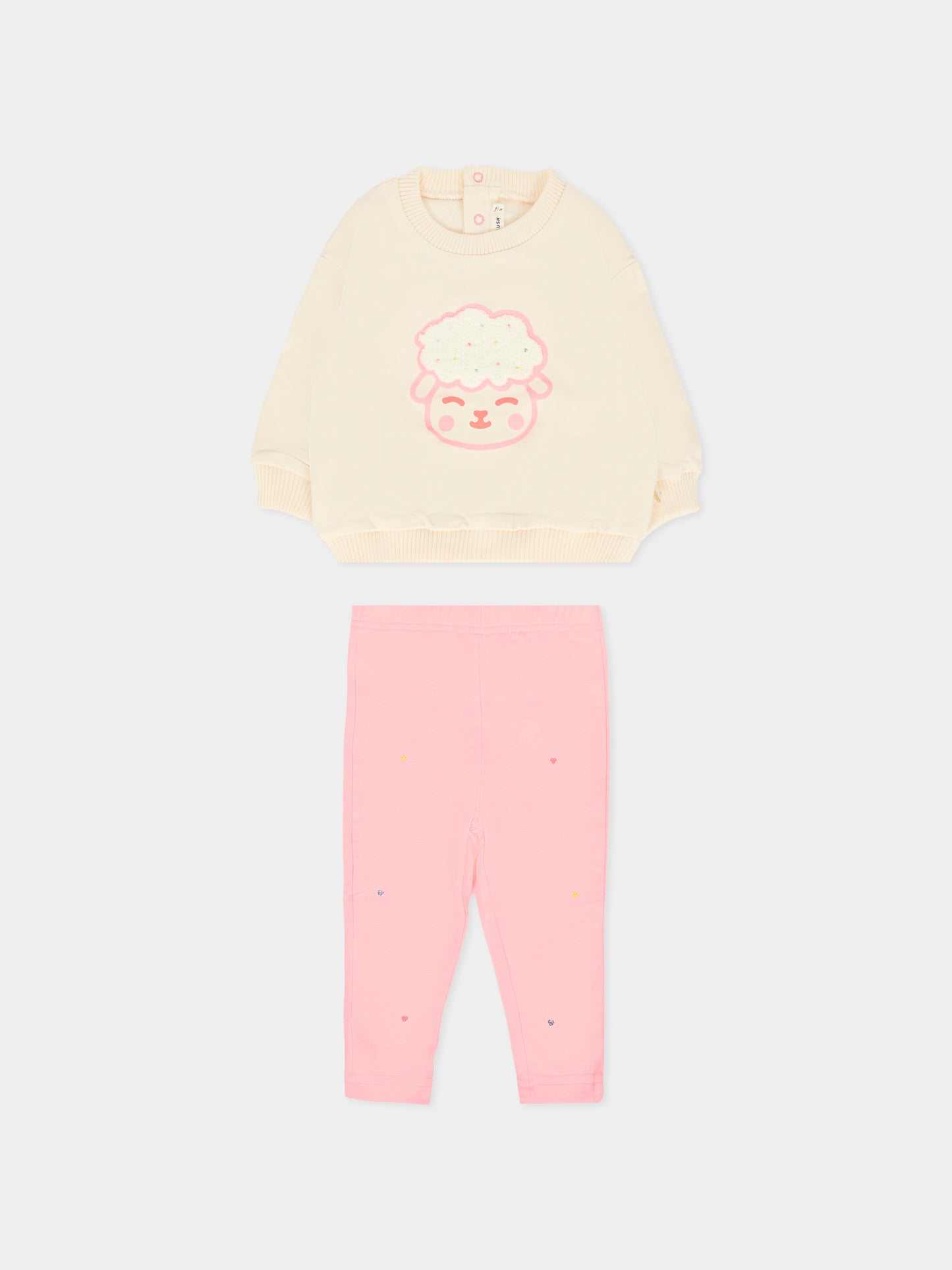 Completo rosa per neonata con pecora,Billieblush,U21631 N74