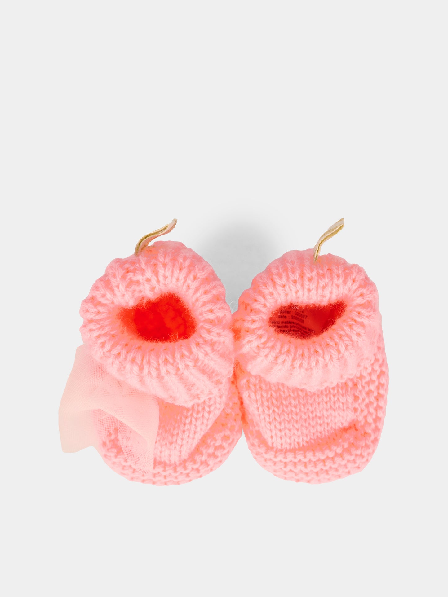 Babbucce rosa per neonata con fiocco,Billieblush,U21646 408